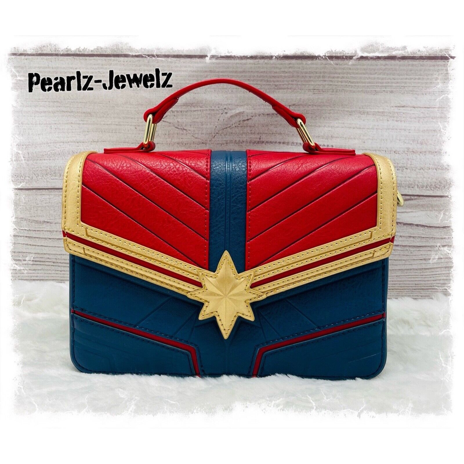 Disney LOUNGEFLY DC COMICS CAPTAIN MARVEL CROSSBODY PURSE BAG EXCEL Size ONE SIZE - 1 Thumbnail