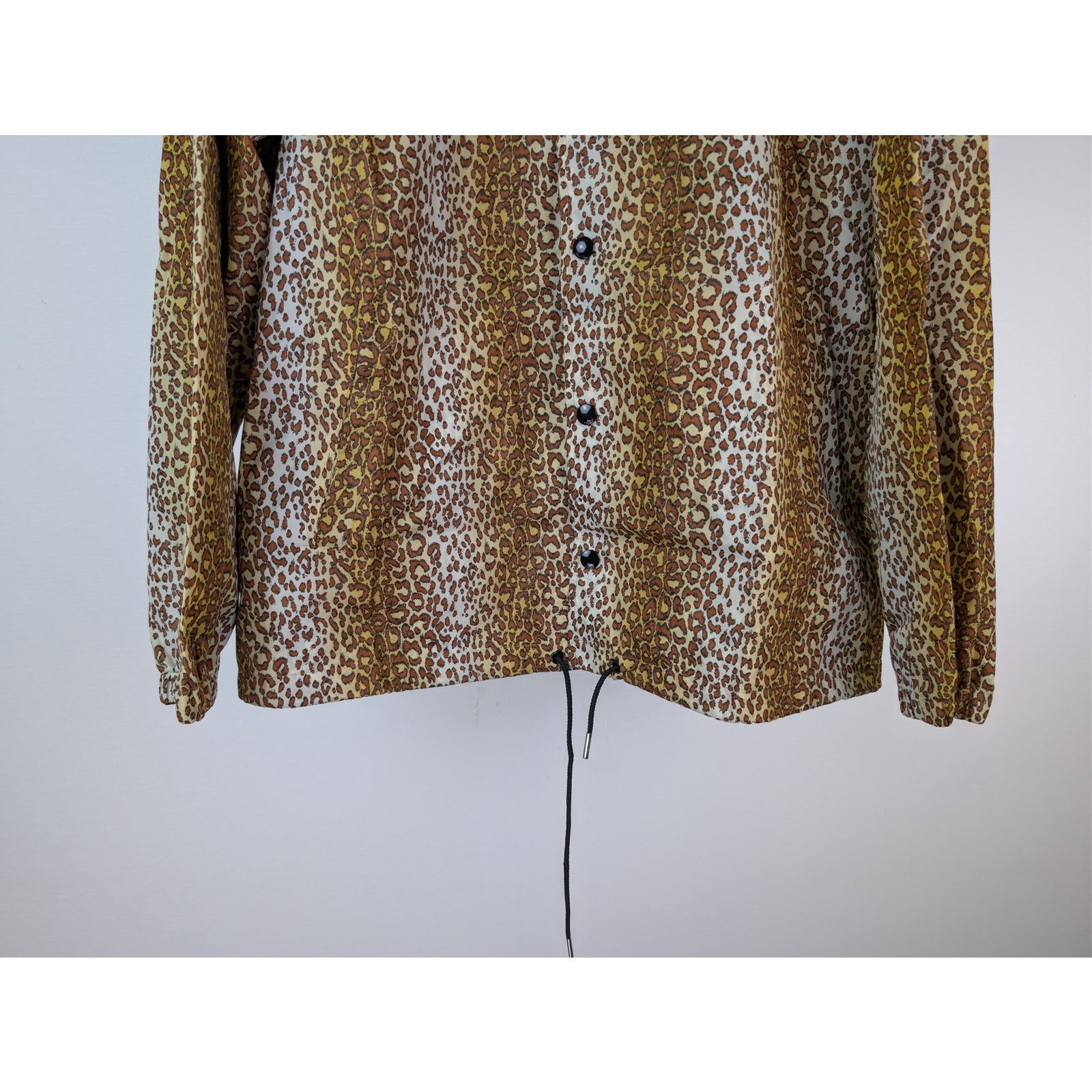 Celine o1rshd1 Leopard Print Nylon Coach Button Up Shirt in Multi Size US S / EU 44-46 / 1 - 4 Thumbnail