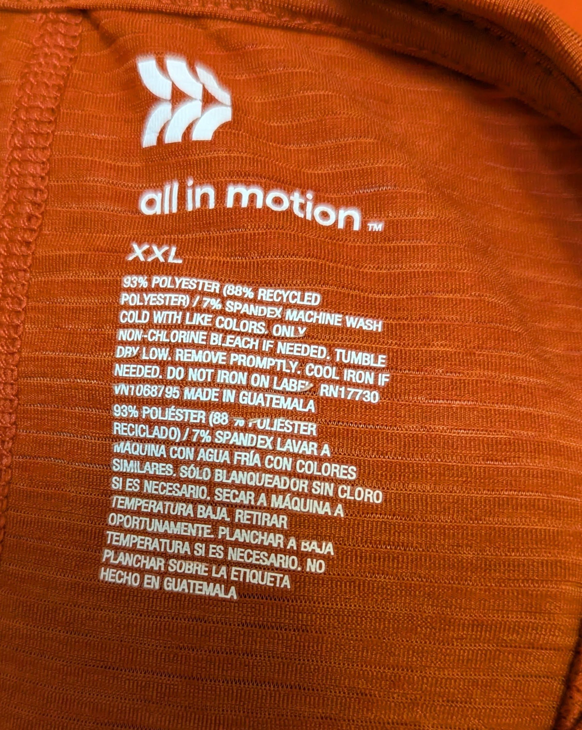 NO ID Orange work out tank Size XXL / US 16-18 / IT 52-54 - 3 Thumbnail
