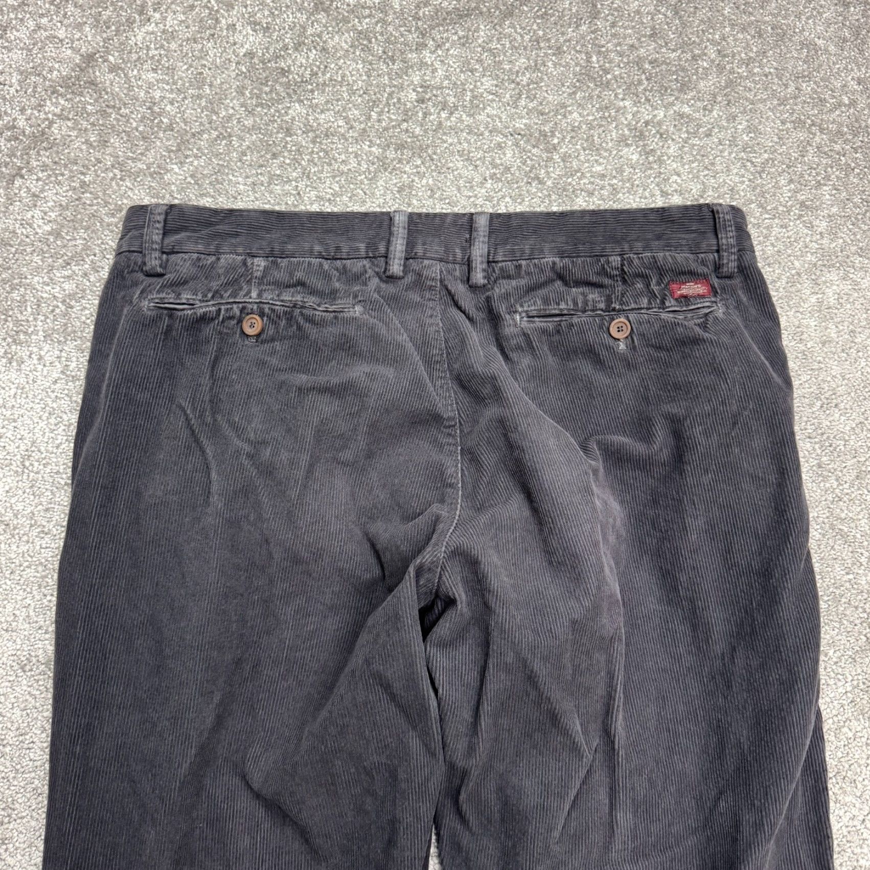 Mason's Mason's Pants | Charcoal Gray Cotton | 38x30 | Regular Straight Corduroy Chino Men - Vintage? No (but must follow rules) Size US 38 / EU 54 - 5 Thumbnail
