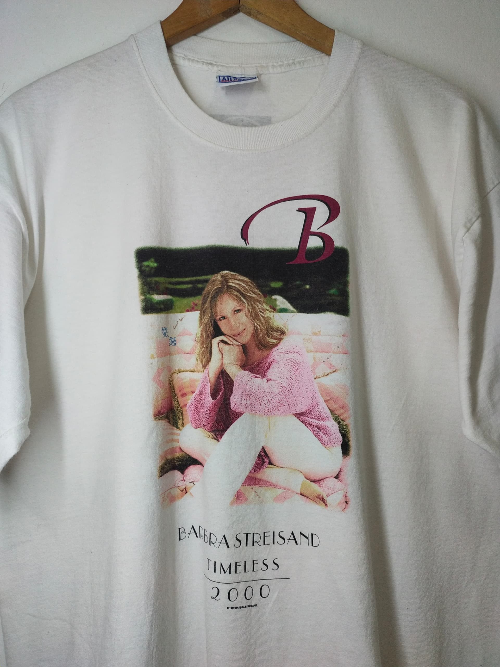 Band Tees Vintage 1999 Barbra Streisand Solo singer promo t shirt Size US XL / EU 56 / 4 - 3 Thumbnail