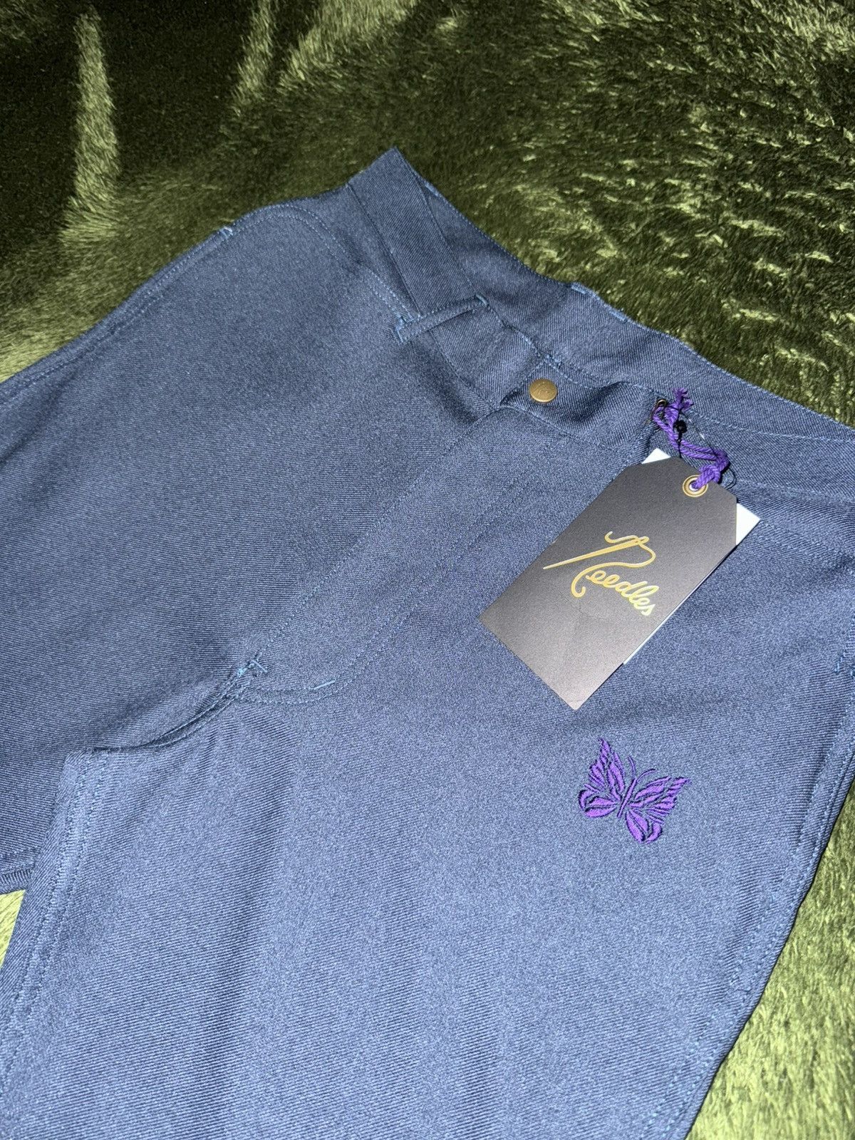 Needles [S] Needles Poly Twill Penny Jean Pants Navy LQ173 Size US 32 / EU 48 - 2 Thumbnail