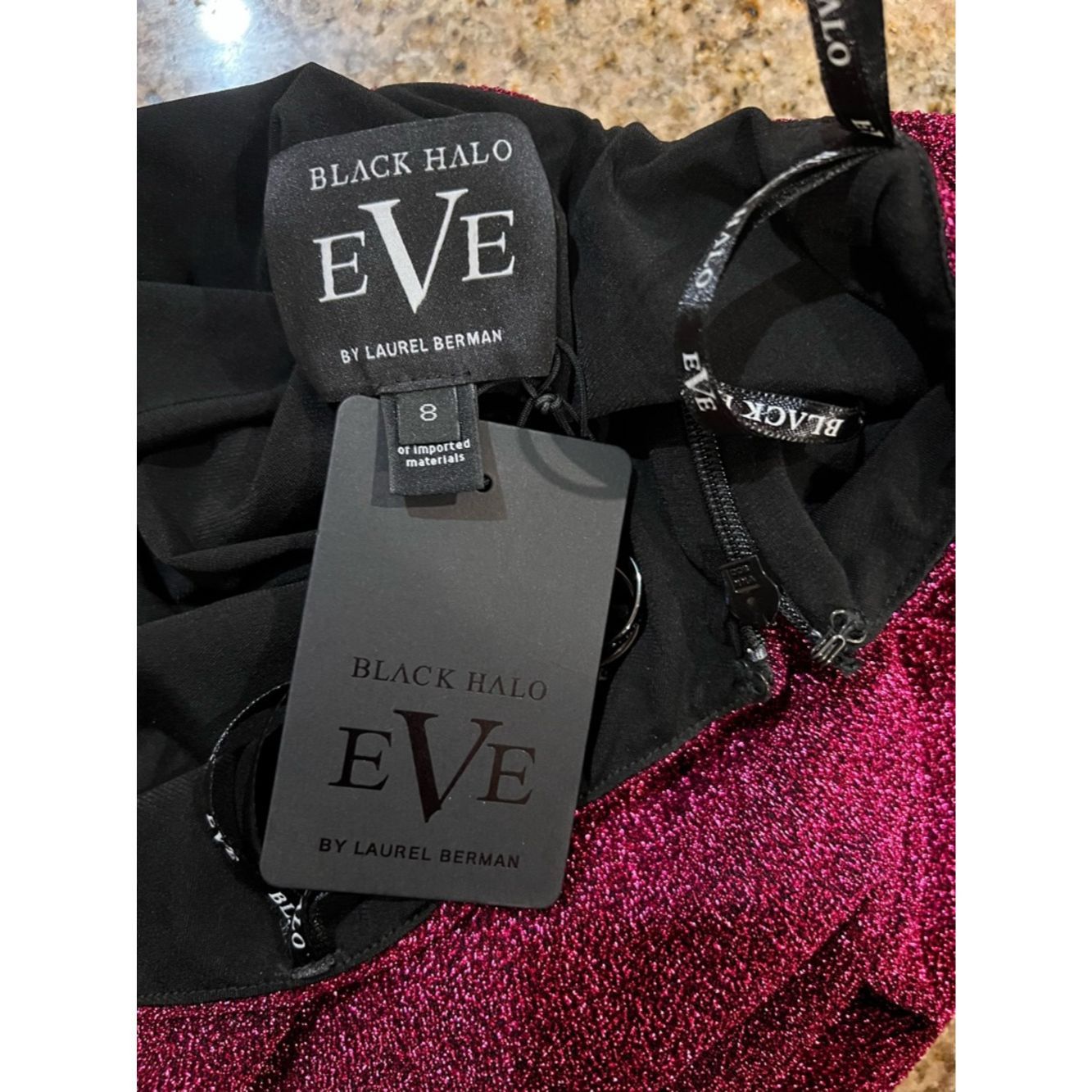 Black Halo Black Halo Eve Egan Metallic One Shoulder Gown NWT Size 8 F Size M / US 6-8 / IT 42-44 - 6 Thumbnail