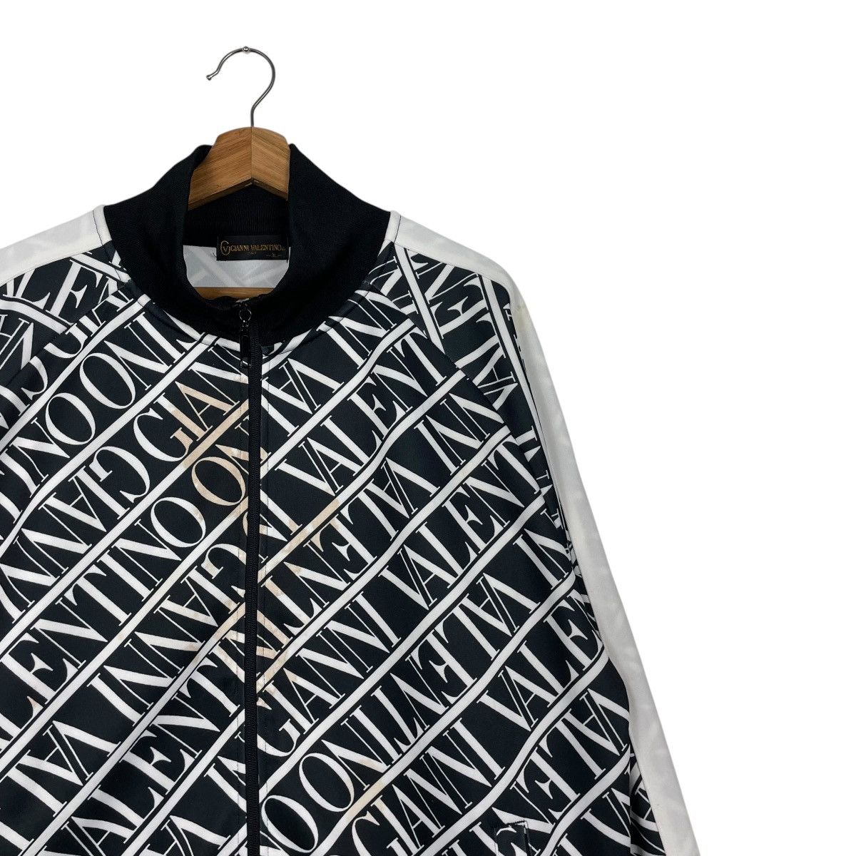 Gianni Valentino × Japanese Brand × Vintage 💥GIANNI VALENTINO ZUCCA MONOGRAM ZIPPER SPORT TRACKTOP Size US XL / EU 56 / 4 - 5 Thumbnail