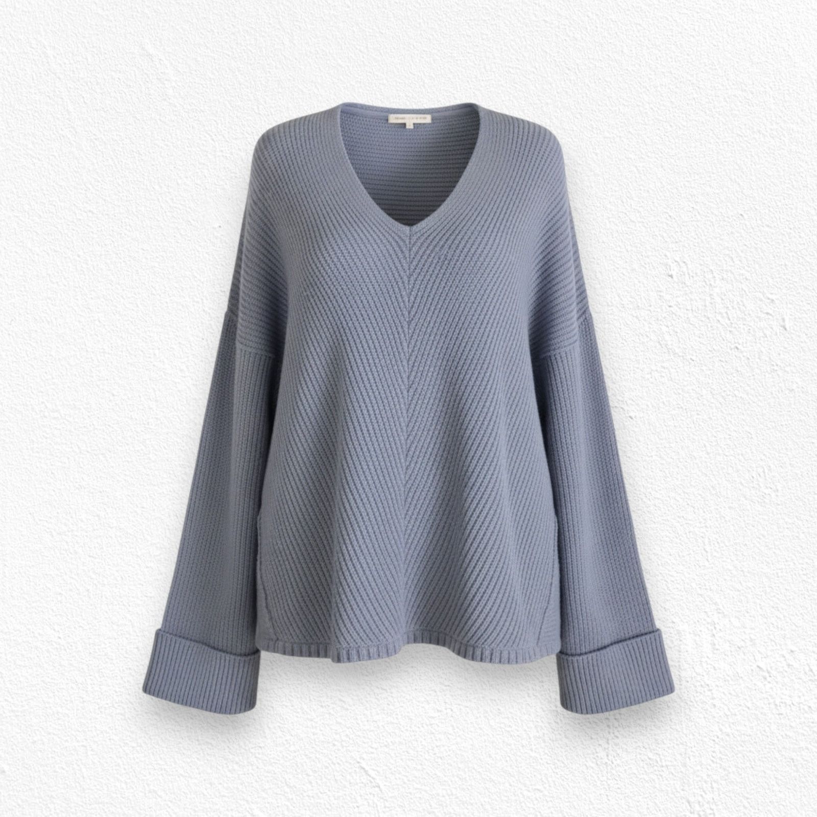 Free People Free People Slate Blue Gray La Brea Sweater Size Small Size S / US 4 / IT 40 - 1 Thumbnail
