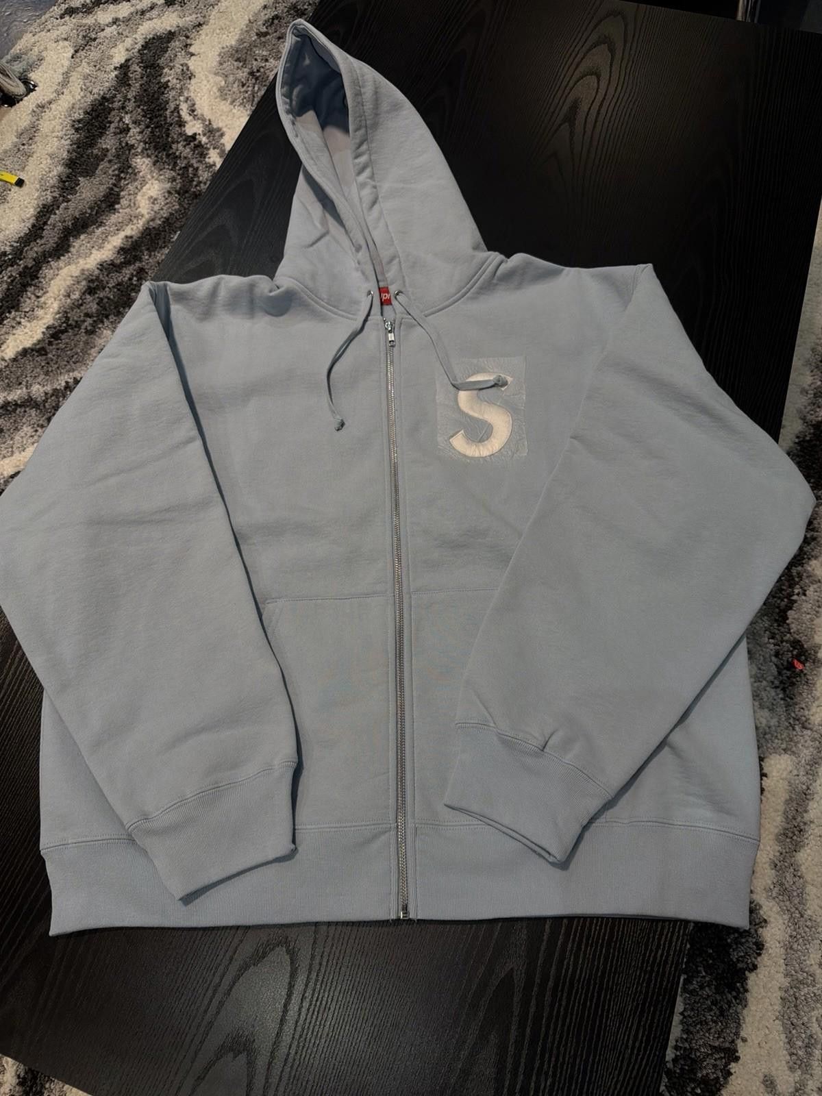 Supreme Supreme S Logo Zip Up Hooded Sweatshirt Blue Size (XL) NEW Size US XL / EU 56 / 4 - 3 Thumbnail
