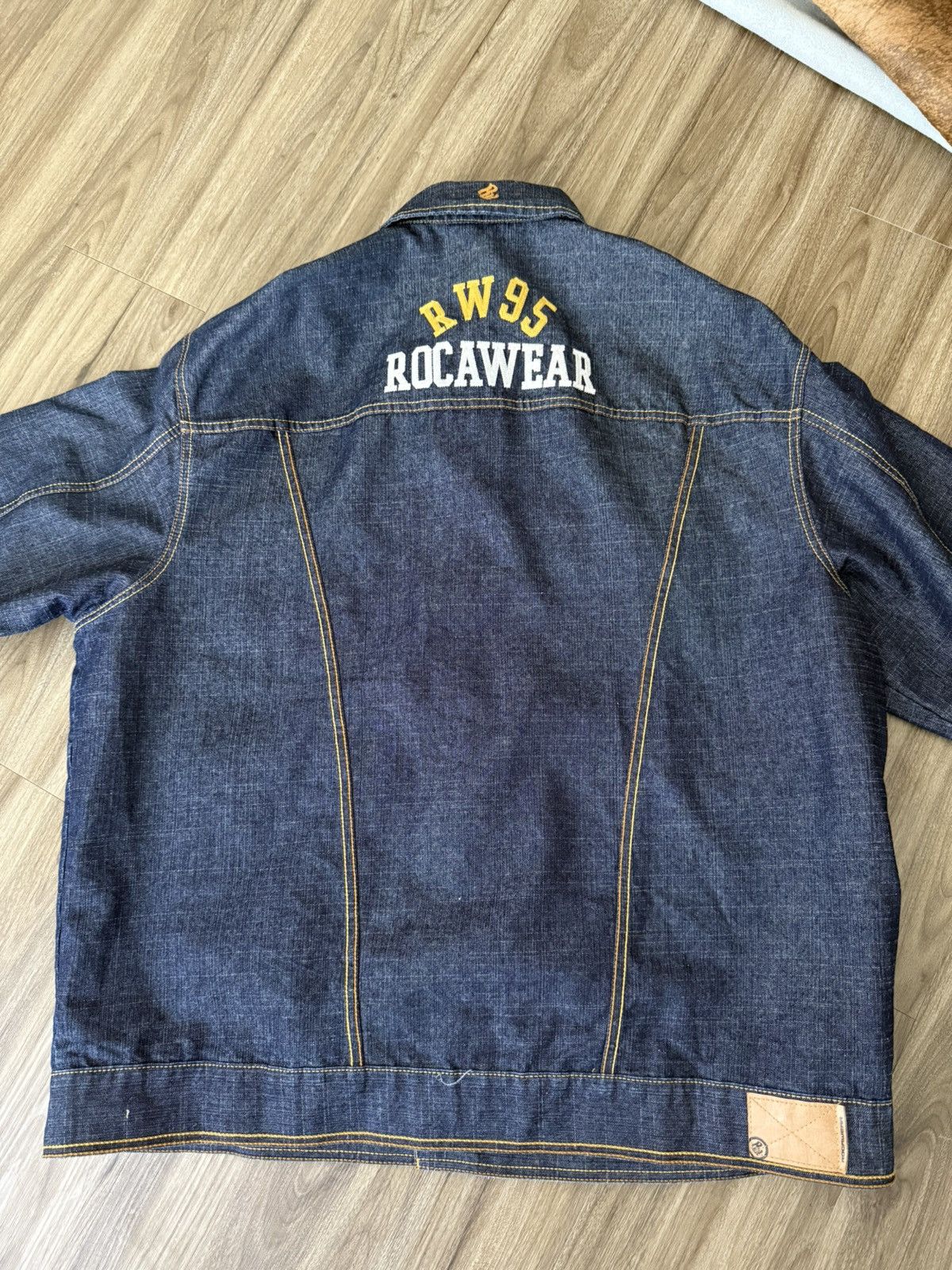 Rocawear Vintage Rocawear Blue Jean Jacket 3XL Size US XXL / EU 58 / 5 - 5 Thumbnail