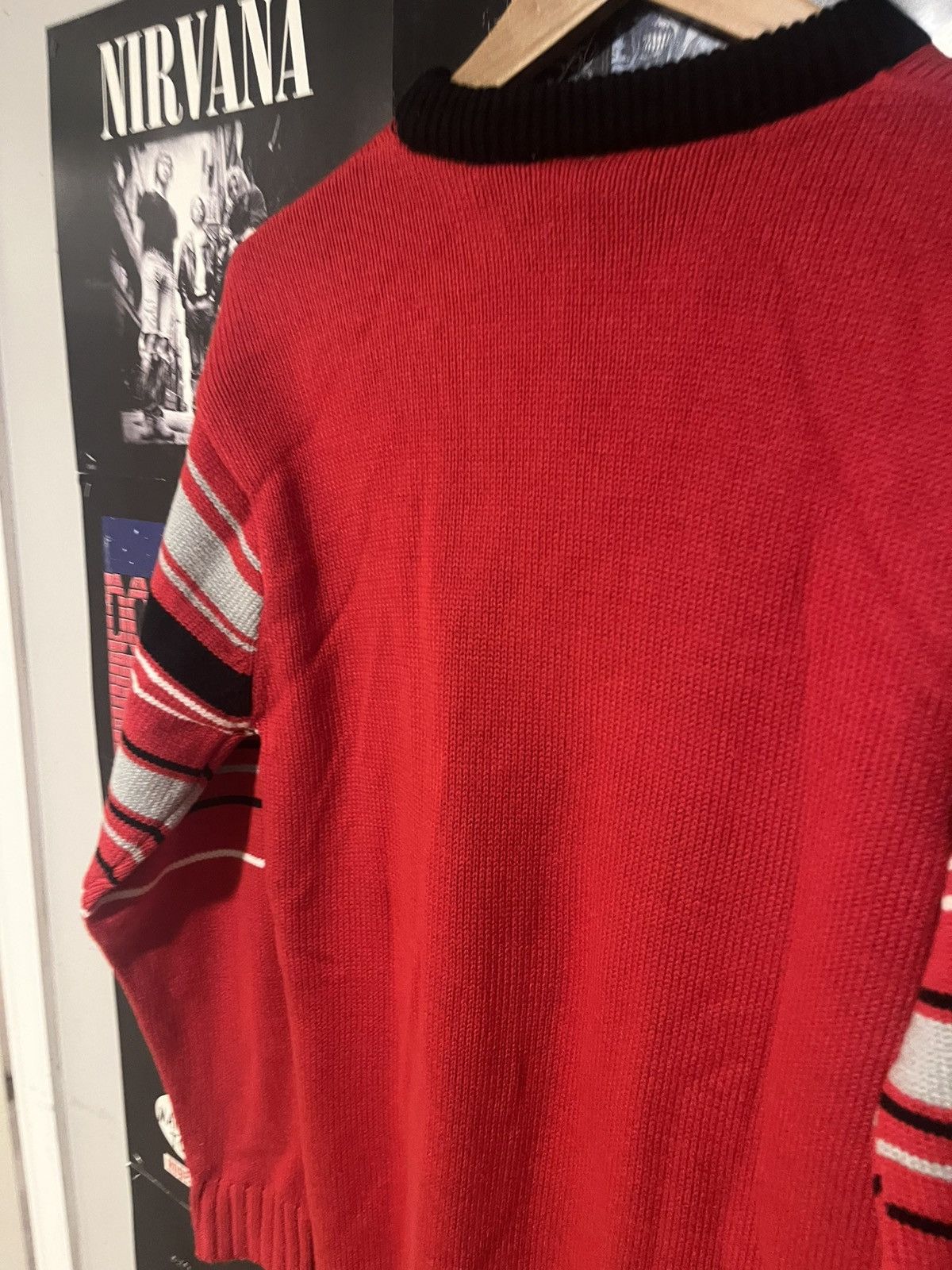 Southpole Y2K SouthPole Embroidered Knit Oversized Stripped Sweater Size US M / EU 48-50 / 2 - 9 Thumbnail