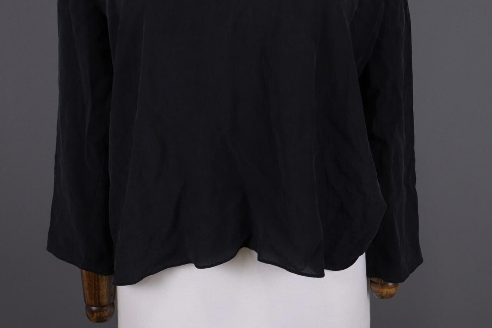 Wilkes Bashford BA&SH KENT Gray Silk Lightweight Lagelook Blouse Size 2 / M Size XS / US 0-2 / IT 36-38 - 2 Thumbnail