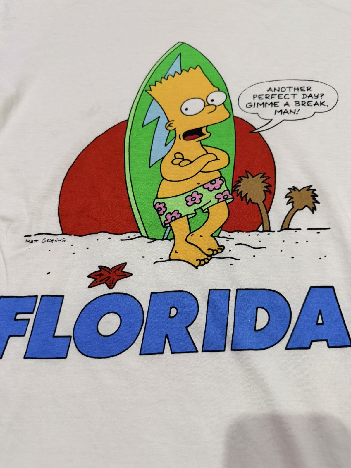 Vintage Vintage 90s Bart Simpson Florida Matt Groening Size US XL / EU 56 / 4 - 3 Thumbnail