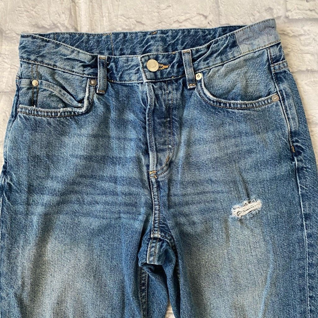Other &Denim women 2 boyfriend low waist button fly ripped distres Size 26" / US 2 / IT 38 - 4 Thumbnail