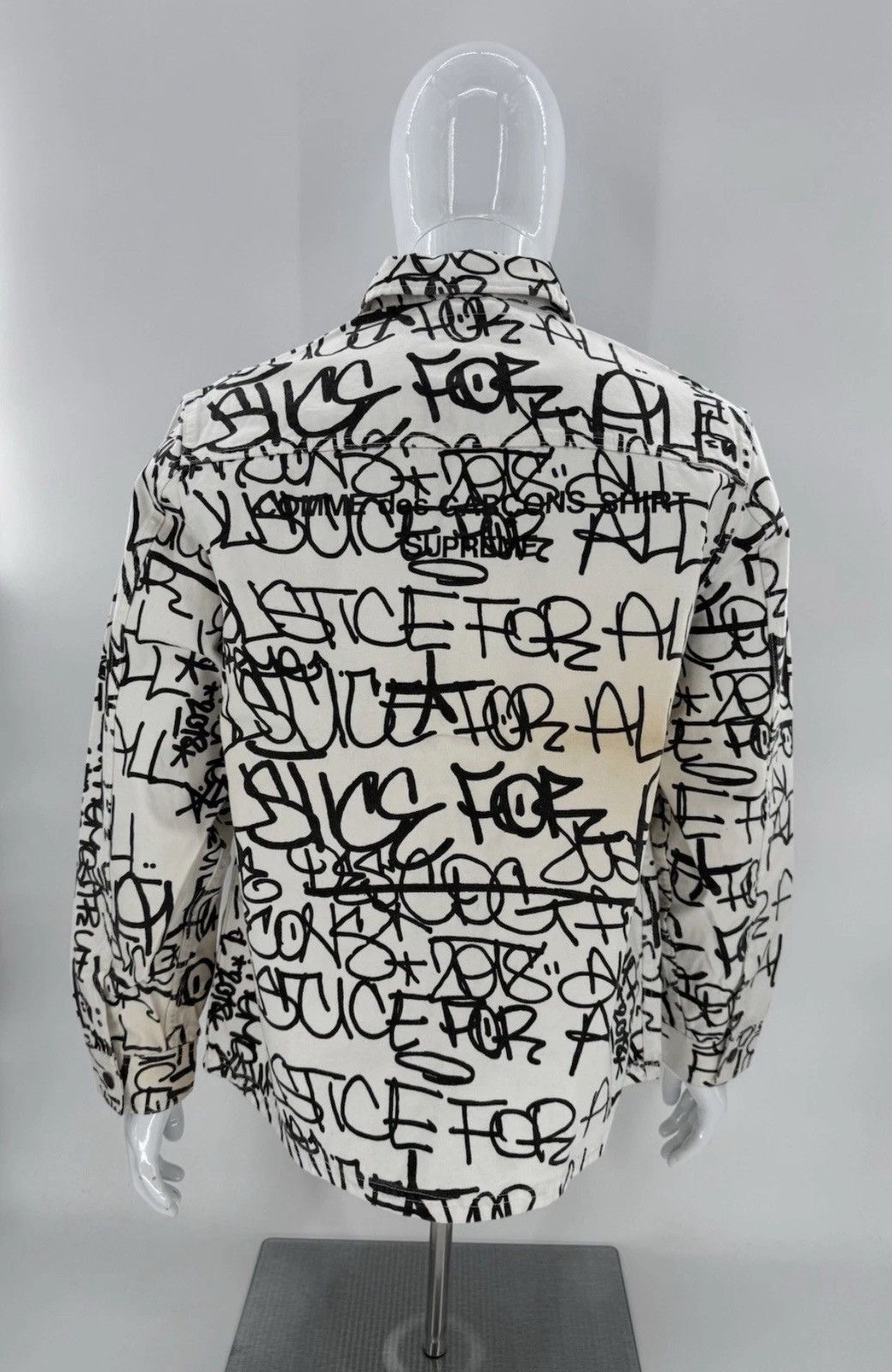 Comme des Garcons SHIRT × Supreme Supreme Comme des Garcons Canvas Chore Coat Mens L Stained Size US L / EU 52-54 / 3 - 10 Thumbnail