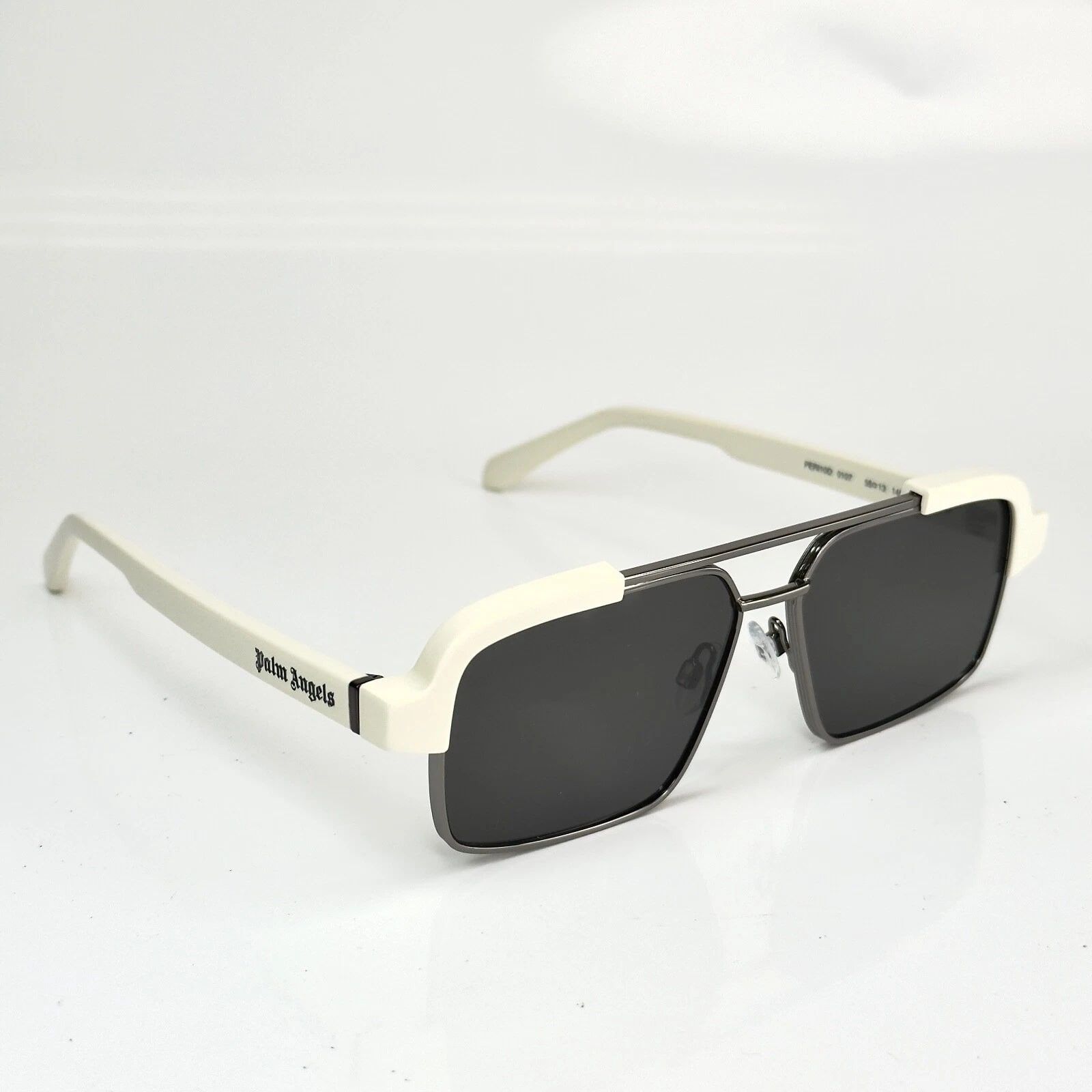 Palm Angels PALM ANGELS PERI10D 10D PANORAMA White Logo Fashion Sunglass Size ONE SIZE - 5 Thumbnail