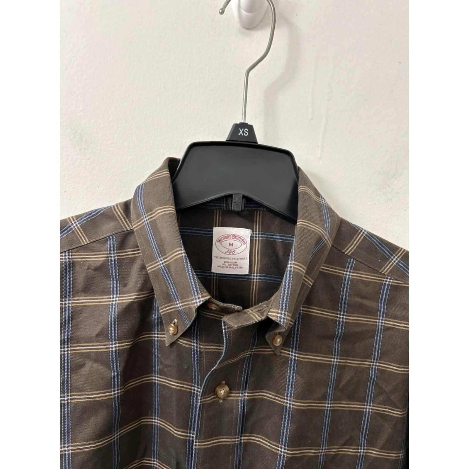 Brooks Brothers Brooks Brothers Original Polo Shirt Mens M Brown Plaid Button-Down 346 L/S Size US M / EU 48-50 / 2 - 5 Thumbnail