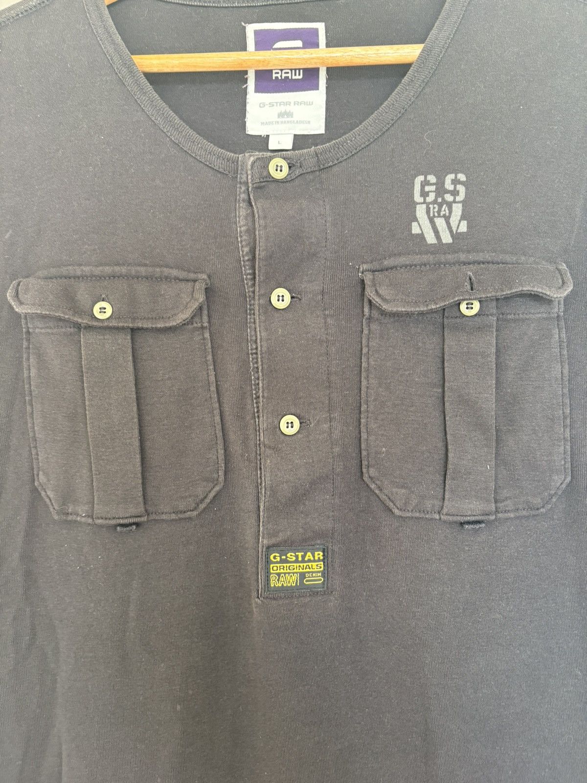 G-Star Archive G-Star Buttoned Long Sleeve T Shirt Size US M / EU 48-50 / 2 - 5 Thumbnail