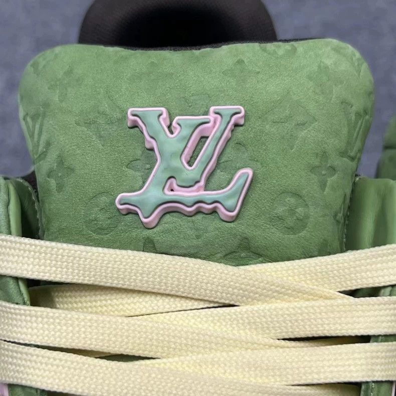 Louis Vuitton louis vuitton's new green tyler patterned low-tops-2507 Size US 11 / EU 44 - 5 Thumbnail