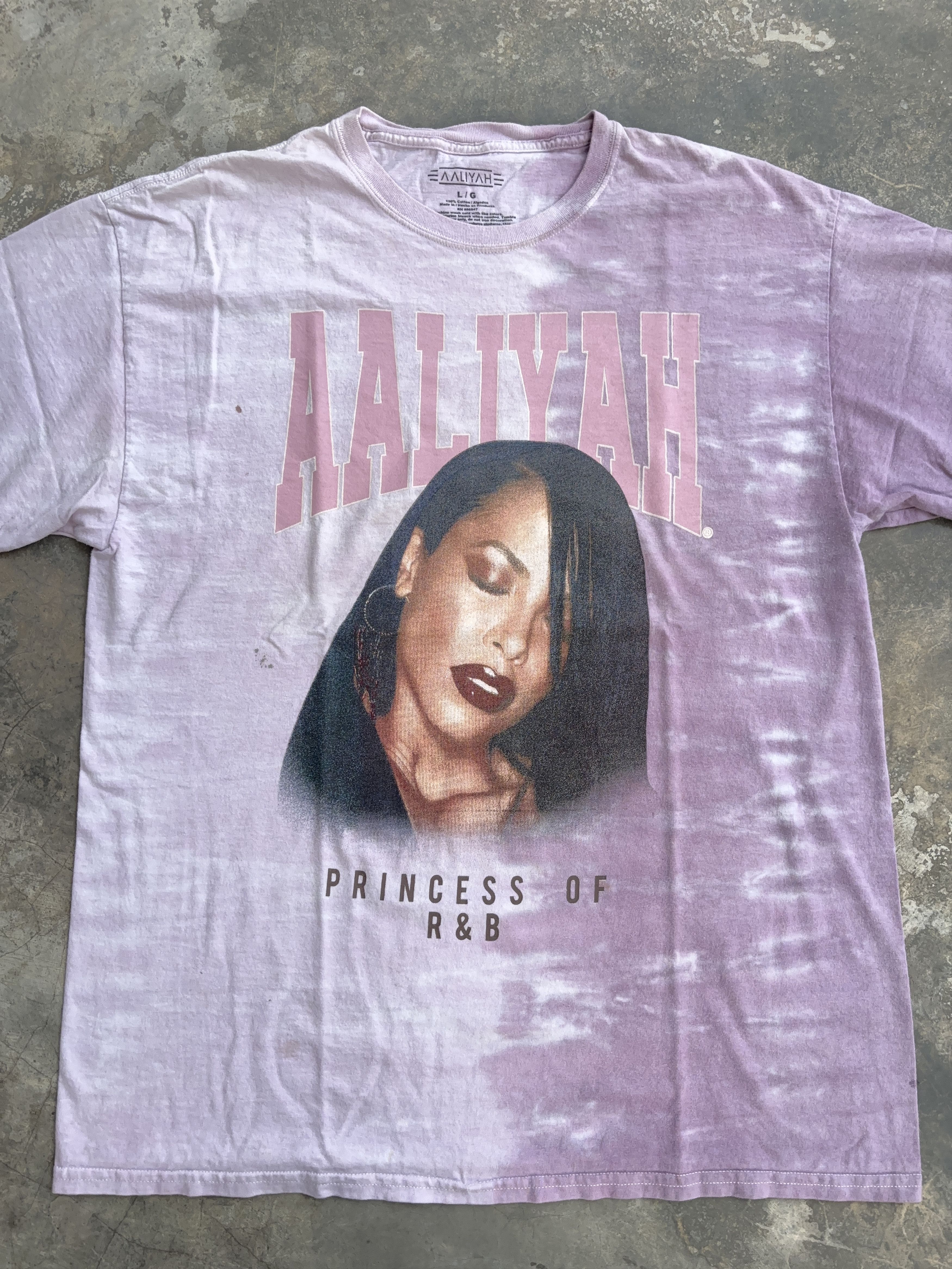 Other Aaliyah Princess Of R&B Purple Vintage Tie Dye T-Shirt Size US L / EU 52-54 / 3 - 3 Thumbnail