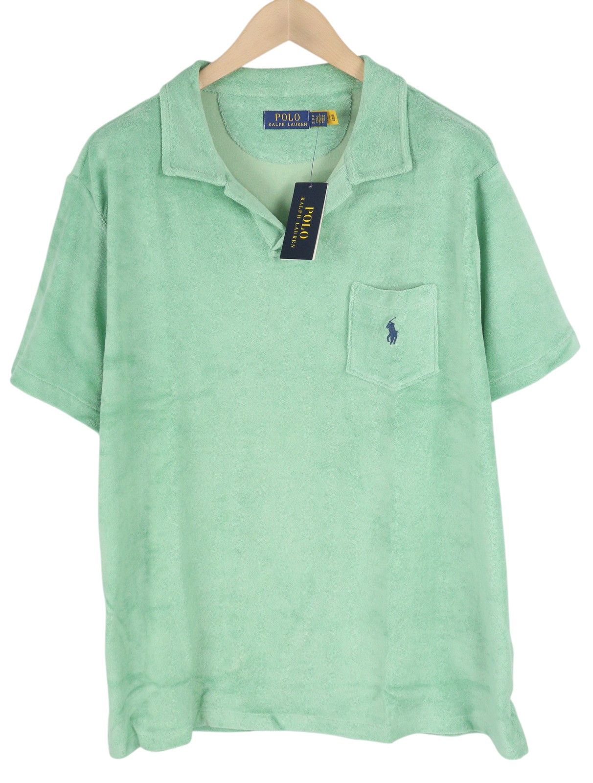 Polo Ralph Lauren XL Green Fleece Short Sleeve Patch Pocket T-Shirt 84567 Size US XL / EU 56 / 4 - 1 Thumbnail