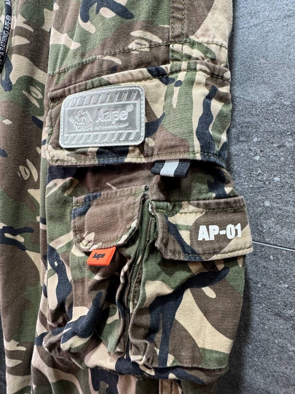Aape Aape By A Bathing Ape Camo Men’s Trousers Cargo Pants Size US 34 / EU 50 - 6 Thumbnail