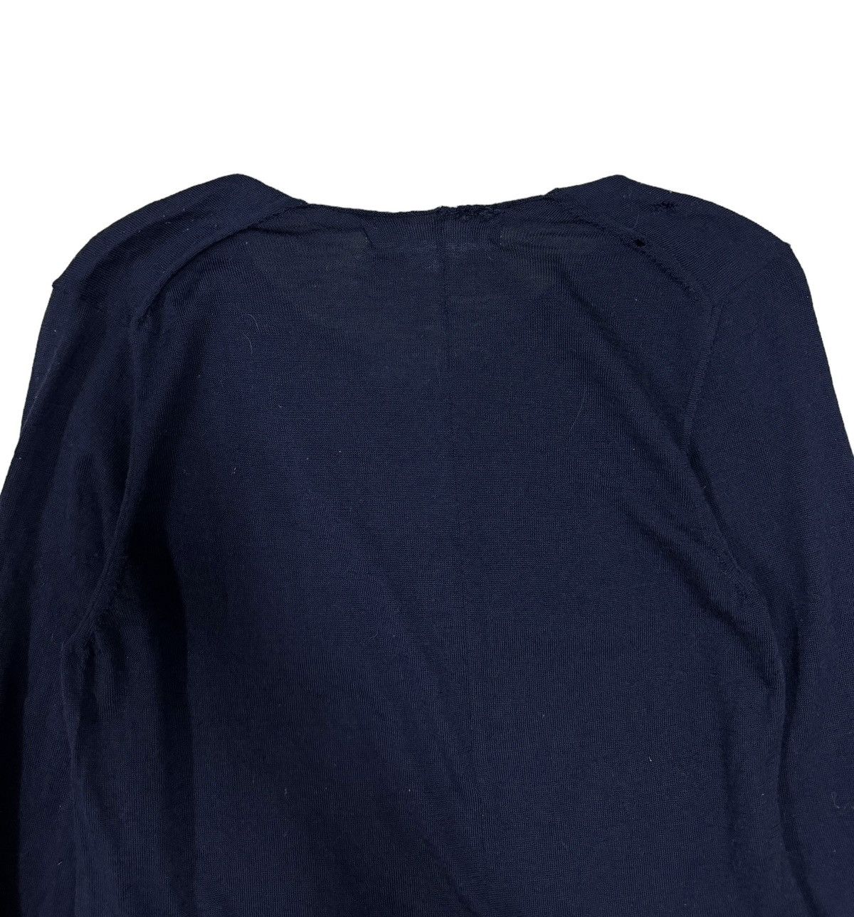 Comme des Garcons × Comme des Garcons Homme Plus Comme Des Garçons Knitwear Wool Jumper Asymmetric Shirt Size US S / EU 44-46 / 1 - 11 Thumbnail