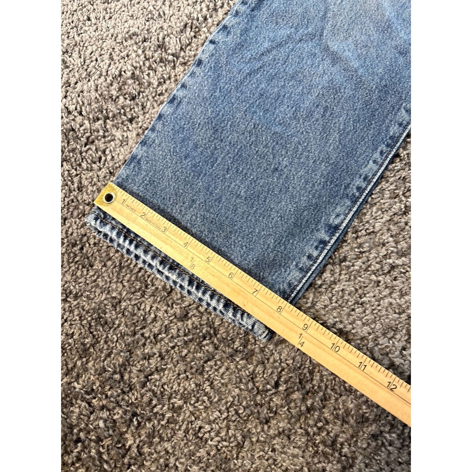 Levi's VINTAGE Levi's Baggy Jeans Womens 31x30 Denim Blue Wide-Leg 90s Retro Relaxed Mens Womens? Size 24" / US 00 / IT 34 - 3 Thumbnail