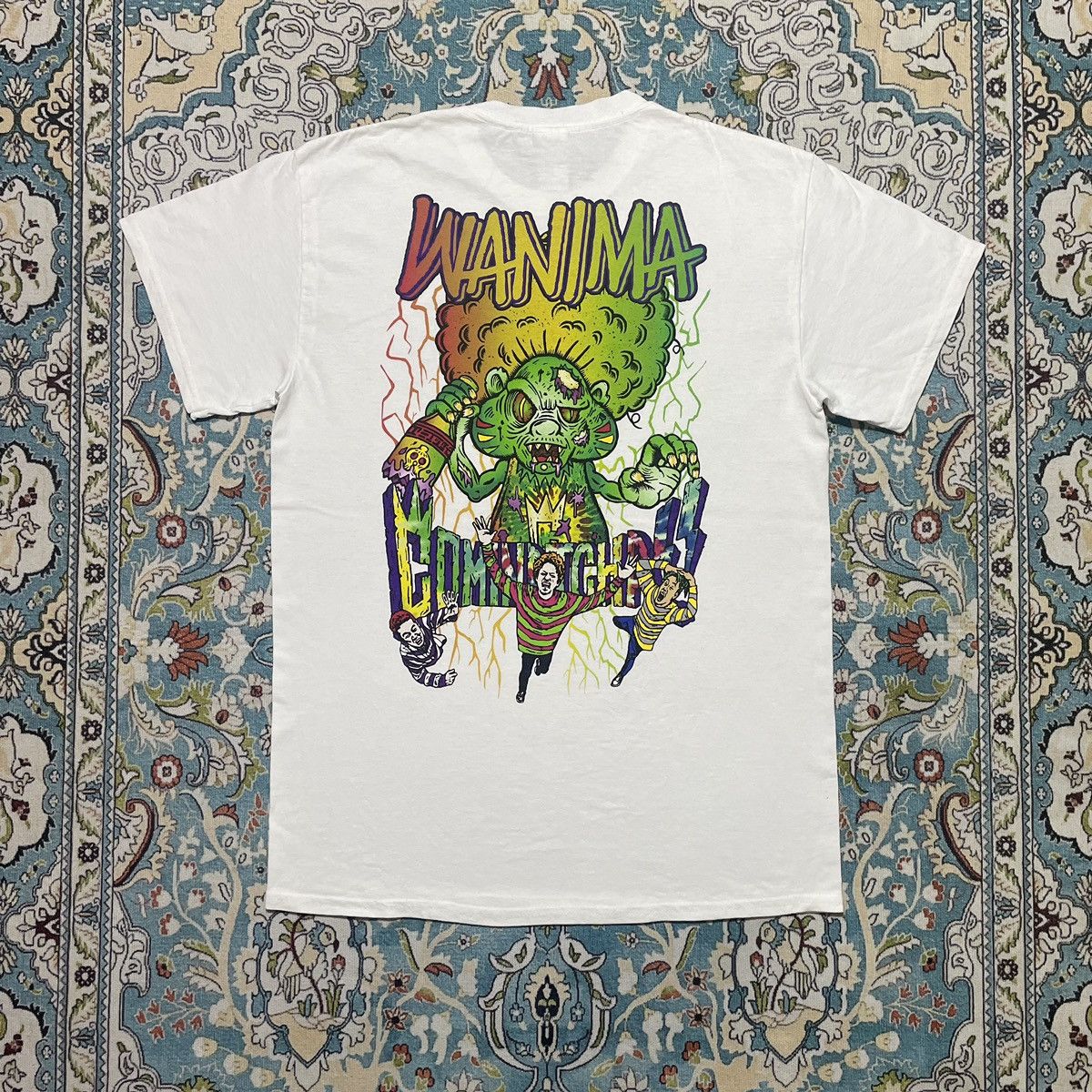 Band Tees × Gildan × Vintage WANIMA Japanese Punk Rock Short Sleeve T-Shirt Size US S / EU 44-46 / 1 - 4 Thumbnail