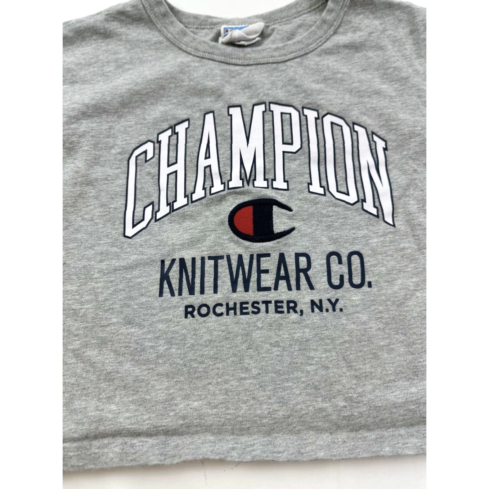 Champion Champion T-Shirt Women’s XS Gray Cropped Heavyweight Knit Wear Co Size XS / US 0-2 / IT 36-38 - 3 Thumbnail