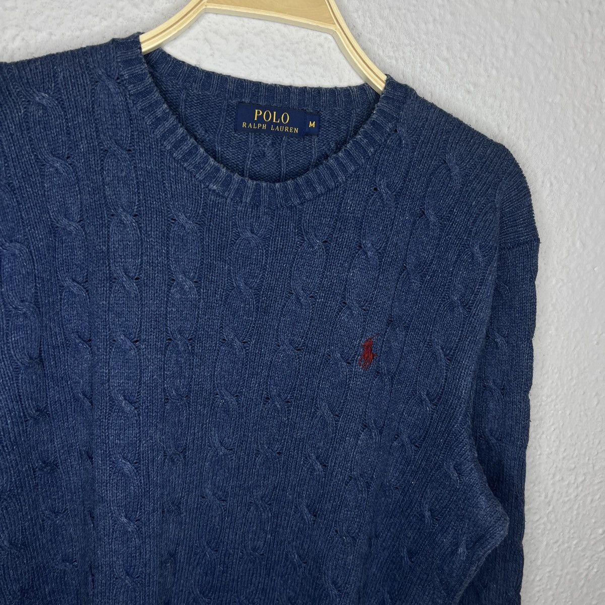 Polo Ralph Lauren Polo Ralph Lauren Jumper Sweater Cable Knitwear Blue Navy Size US M / EU 48-50 / 2 - 4 Thumbnail