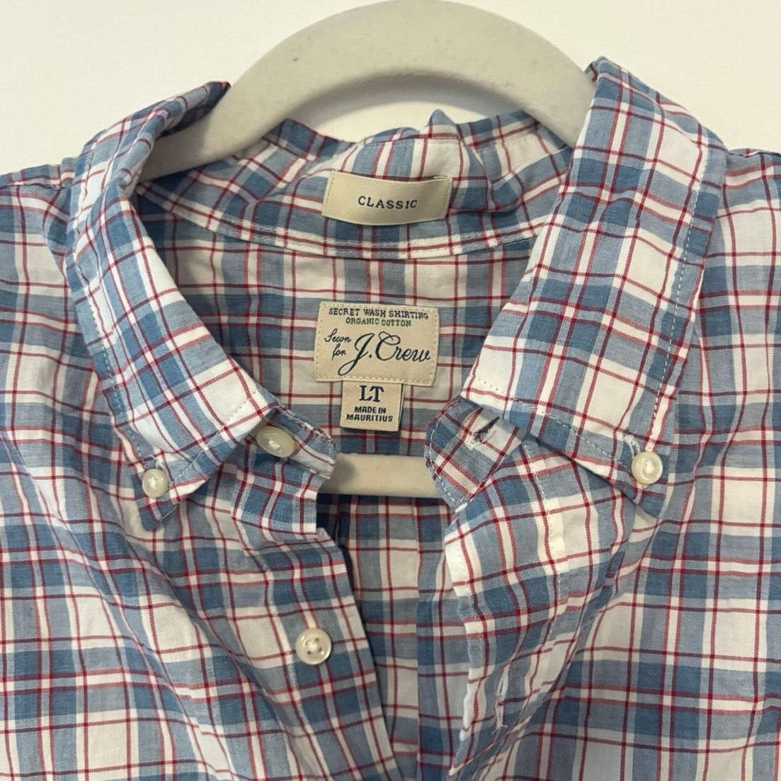 J.Crew NWOT J.Crew Tall Secret Wash Organic Plaid Shirt Size Large Size US L / EU 52-54 / 3 - 2 Thumbnail