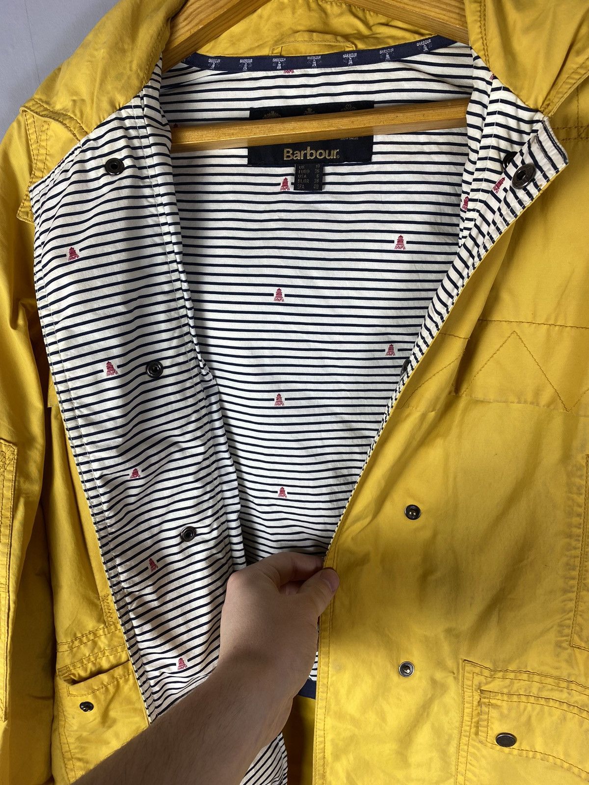 Barbour × Vintage Vintage womens Barbour jacket Size L / US 10 / IT 46 - 9 Thumbnail