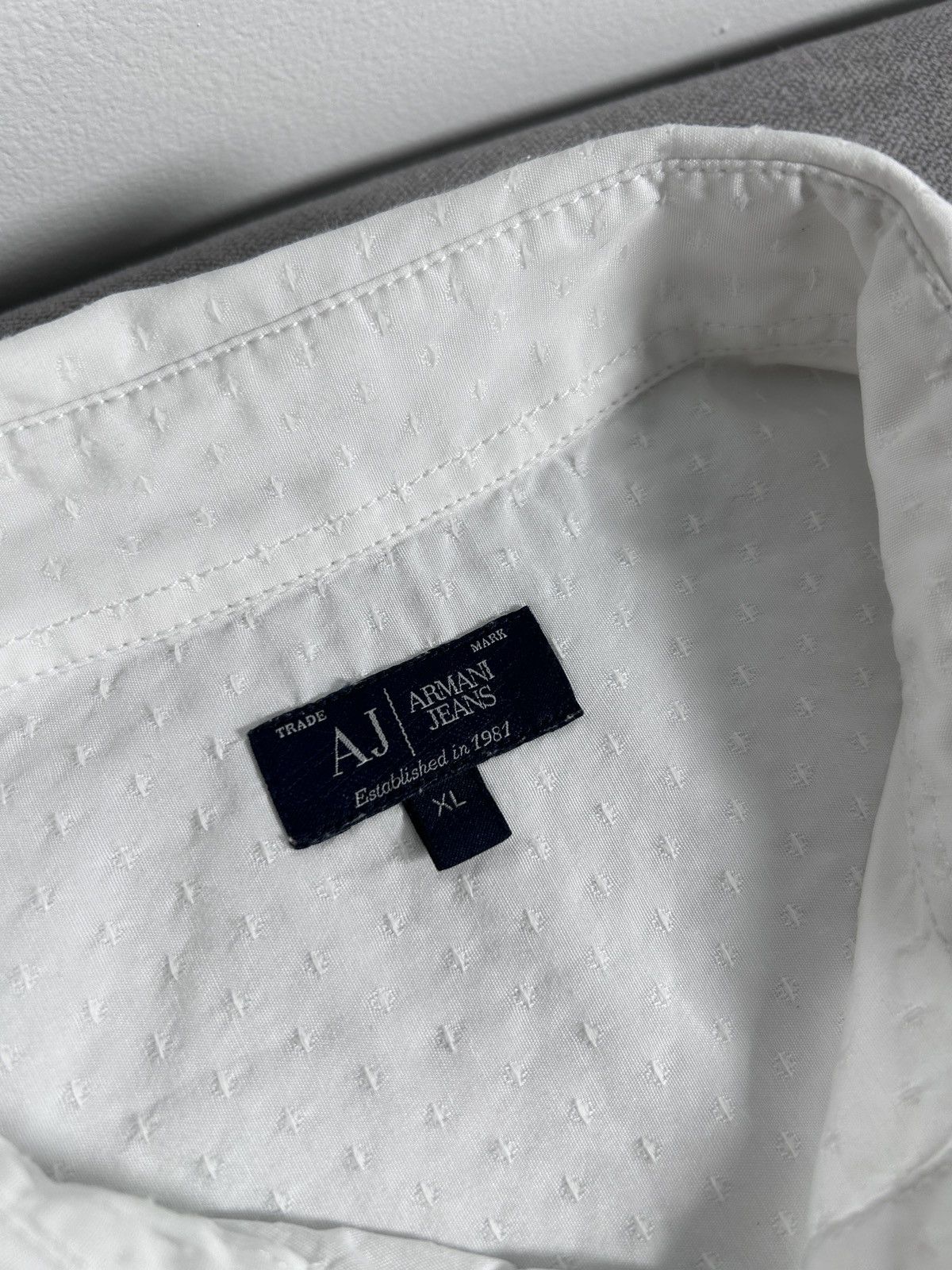 Emporio Armani Emporio Armani Slim Shirt Button Up Size US M / EU 48-50 / 2 - 5 Thumbnail