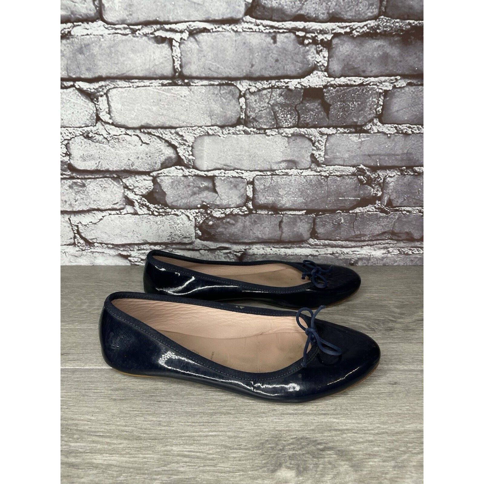 Summit Clothing Summit White Mountain Navy Blue Patent Bow Ballet Flats Wome Size US 8.5 / IT 38.5 - 16 Thumbnail