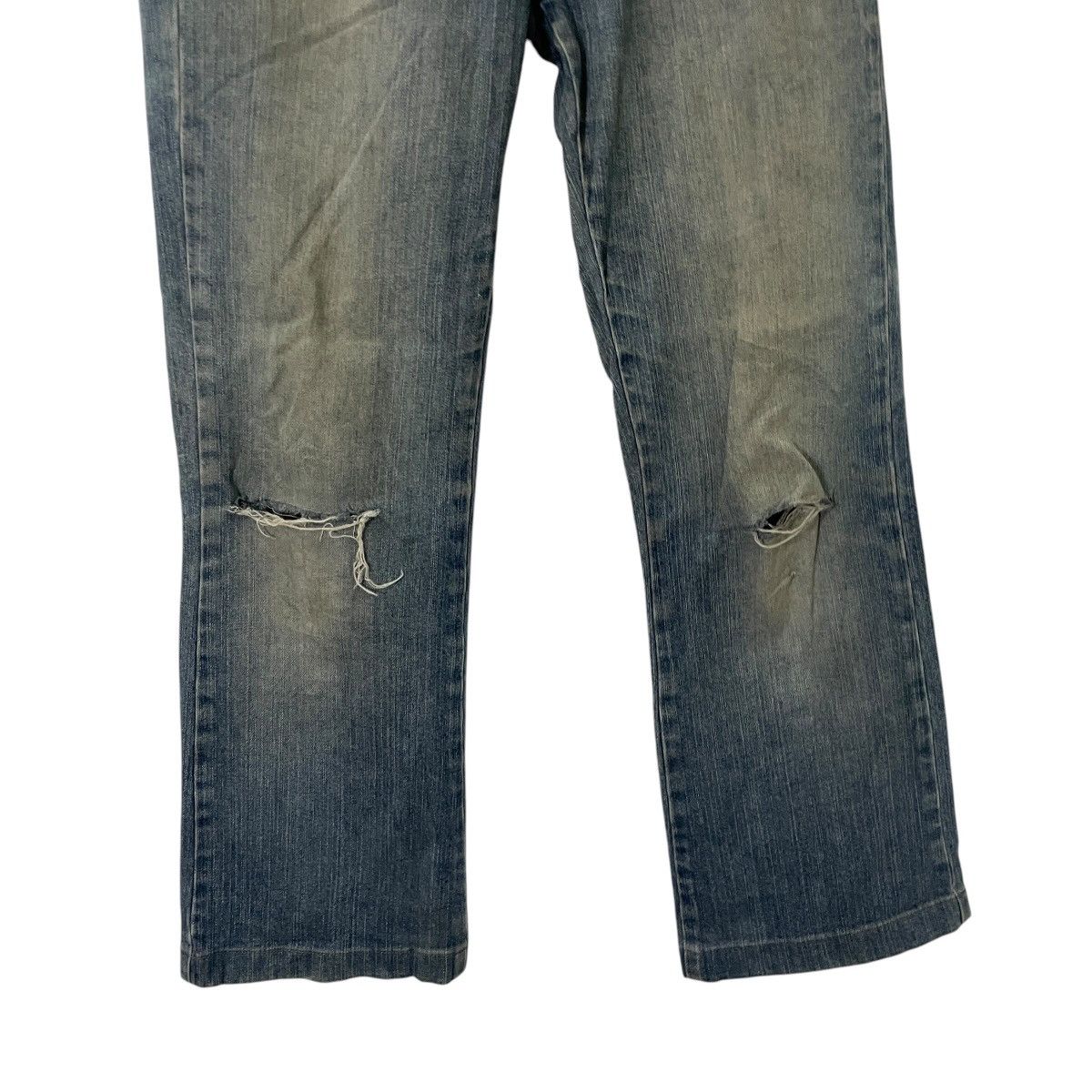 Burberry Vintage Y2k Burberry London Distressed Denim Jeans Size 31" - 2 Thumbnail
