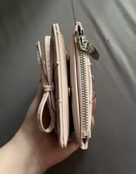 Japanese Brand Ultra Thin Style Bow Zipper Wallet Card Holder Size ONE SIZE - 8 Thumbnail