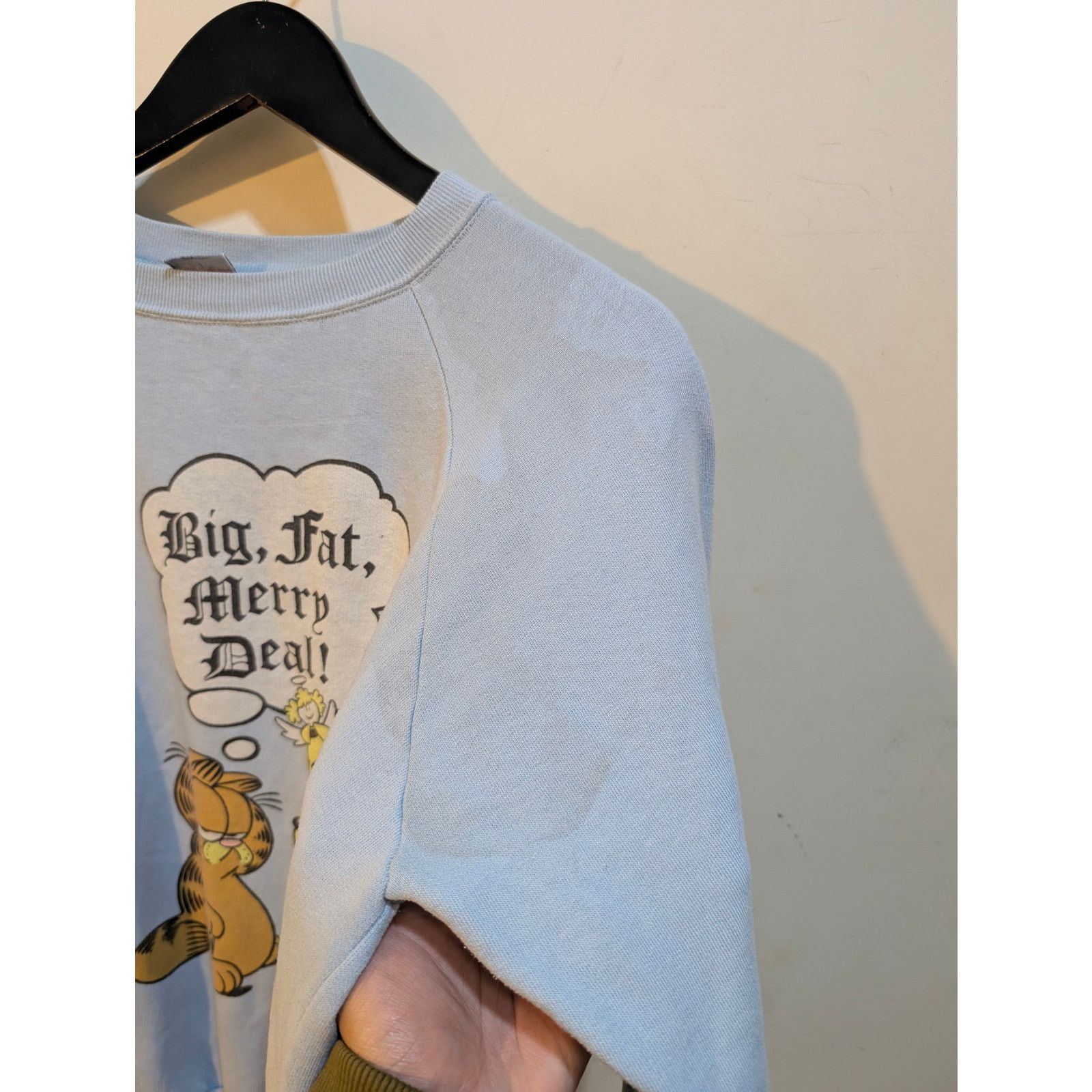 Peanuts Vintage 1970s Garfield Odie Jim Davis Christmas 70s Sz L Size L / US 10 / IT 46 - 7 Thumbnail