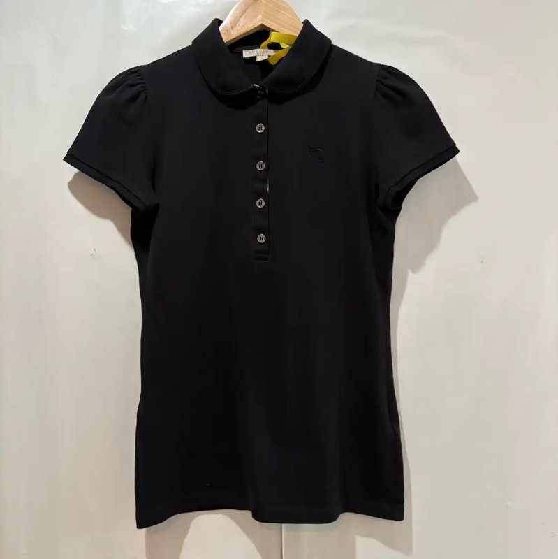 Burberry Burberry Black Cotton Embroidered Short Sleeve T-Shirt Size S / US 4 / IT 40 - 1 Thumbnail