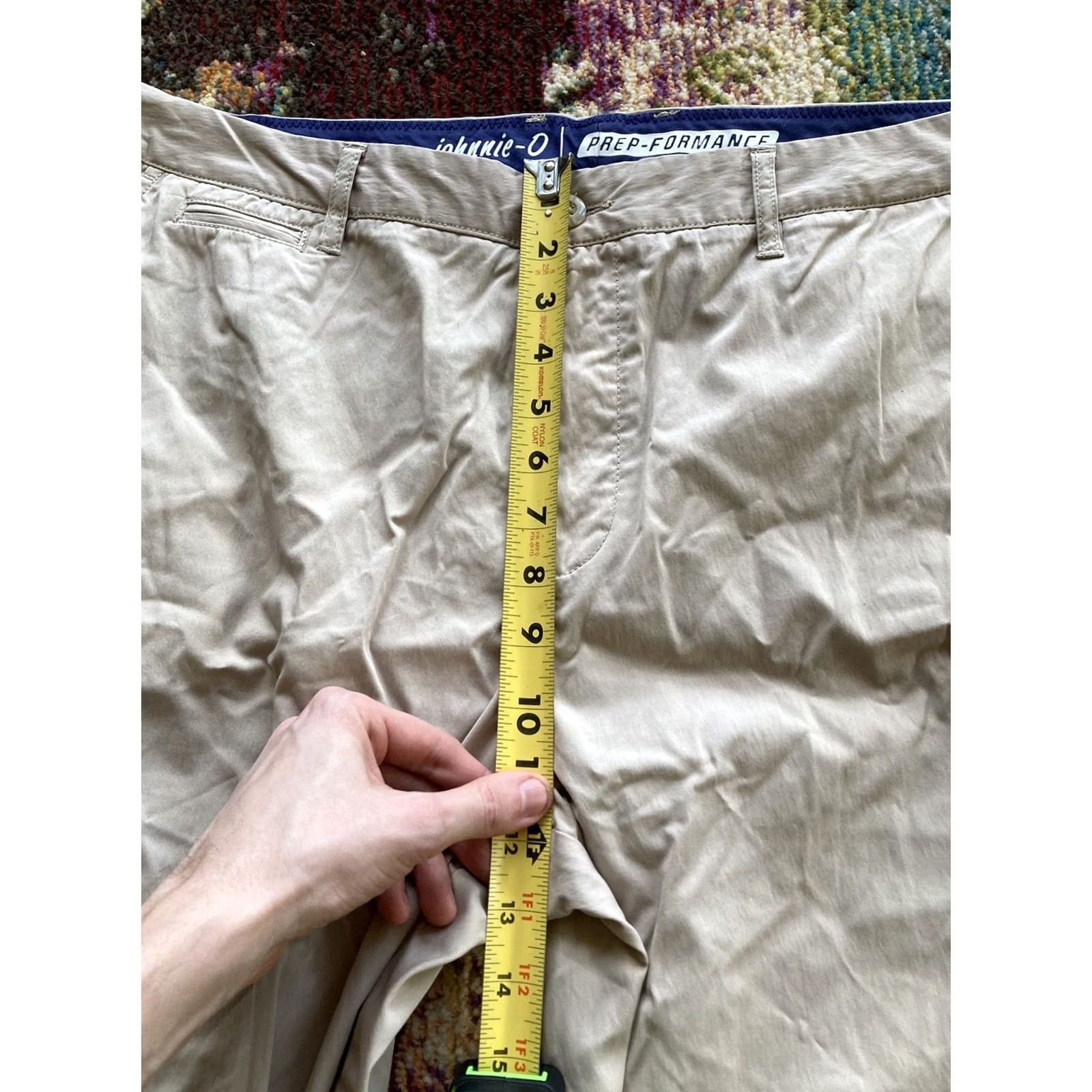 johnnie-O Johnnie-O Pants Khaki Beige Mens 38 38x28 Chino Preppy Golf Travel Countries Sports Inseam 28 Regular Mens Size US 38 / EU 54 - 5 Thumbnail