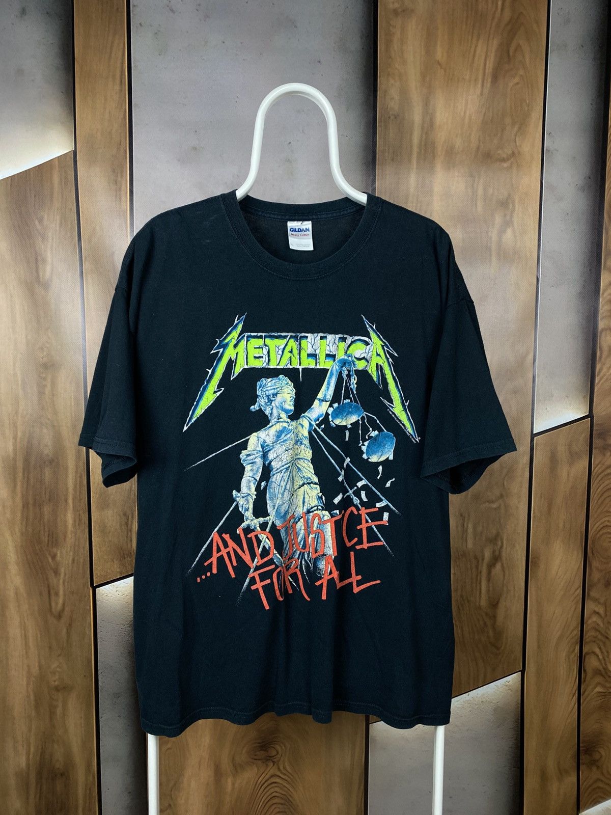 Metallica 💀Vintage 1994—2006 T-Shirt Metallica And Justce For All Tee💀 Size US XL / EU 56 / 4 - 1 Thumbnail