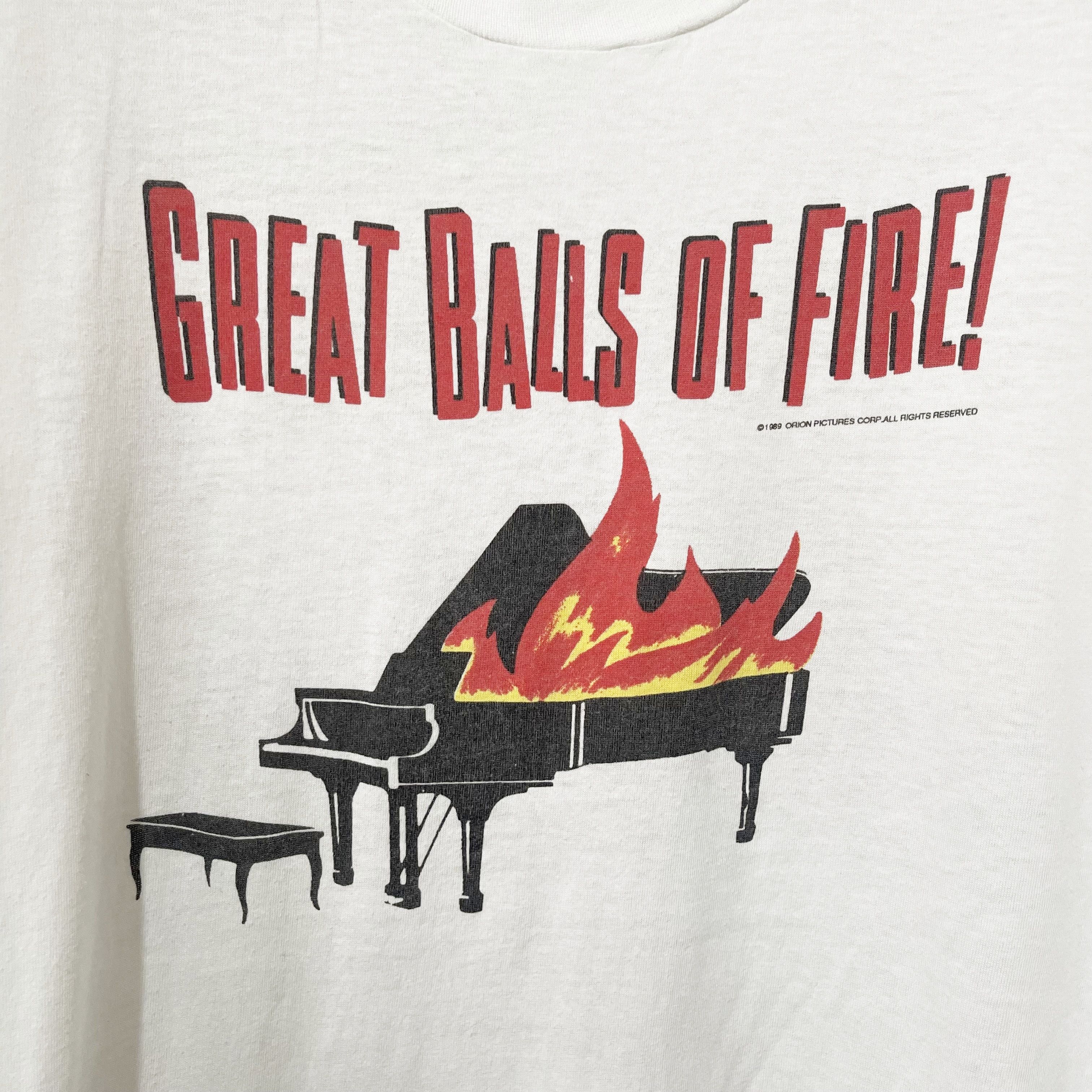Vintage Vintage 1989 Great Balls of Fire Movie Promo T-Shirt Size US L / EU 52-54 / 3 - 2 Thumbnail