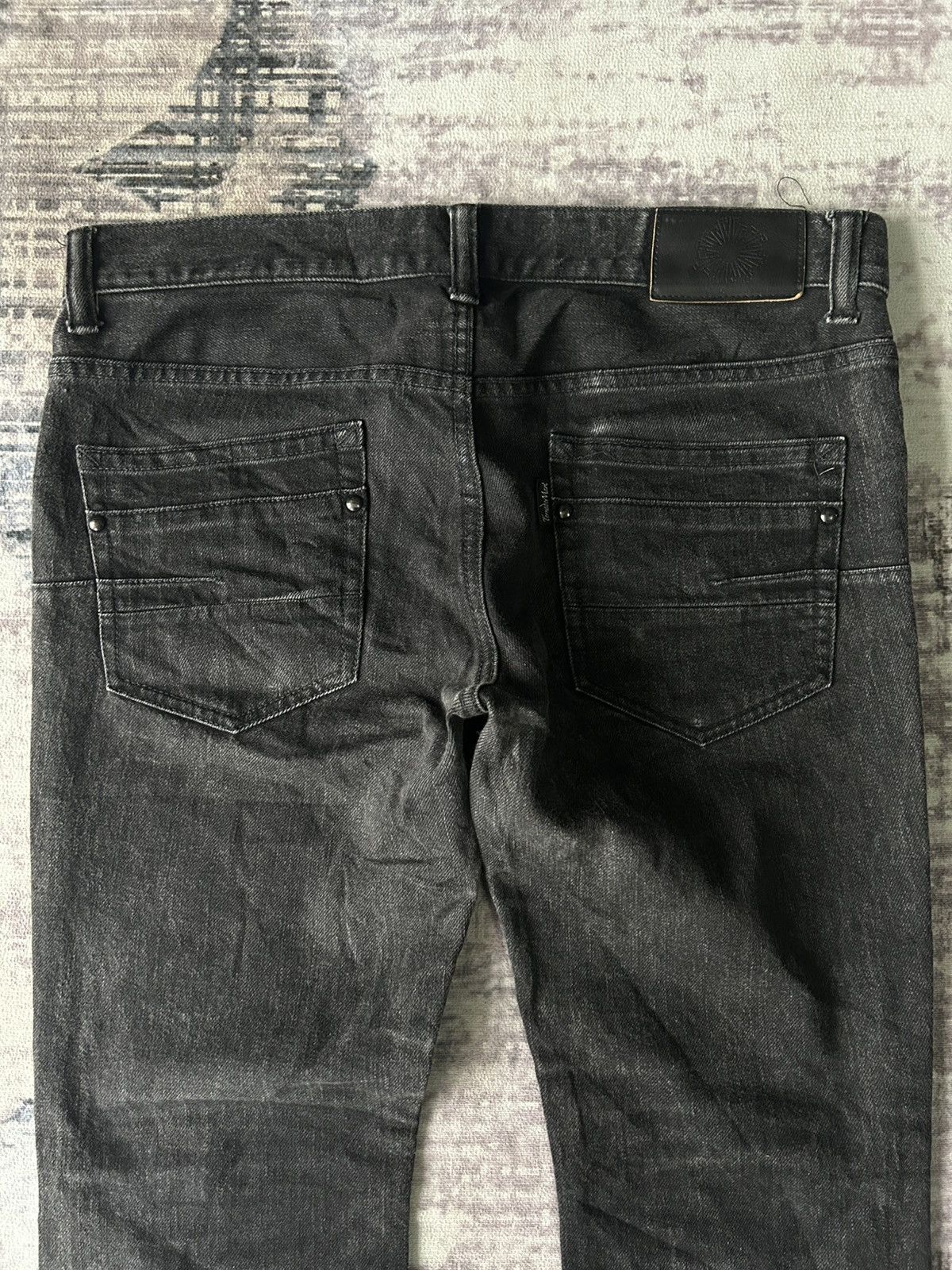 Tornado Mart Tornado Mart Flared Punk Allblack Jeans Size US 34 / EU 50 - 8 Thumbnail