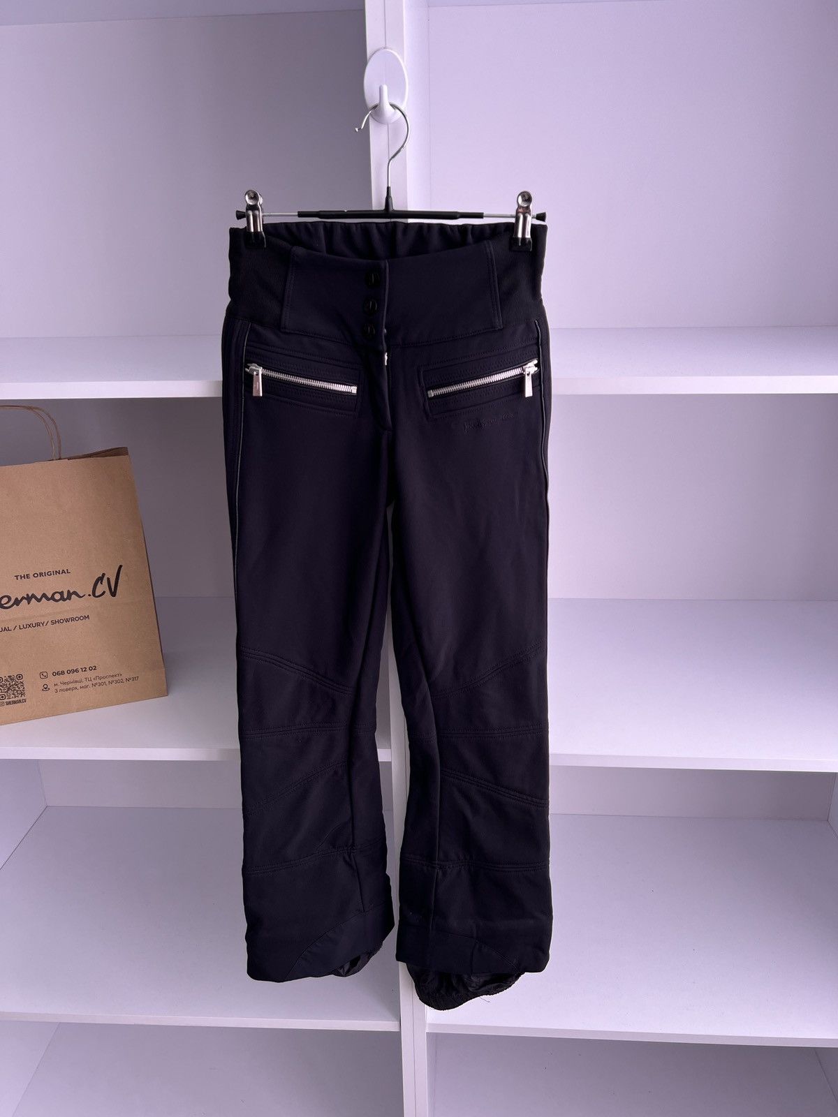 Designer × Vintage Vintage Toni Sailer Women's Black pants Size 34" / US 12 / IT 48 - 3 Thumbnail
