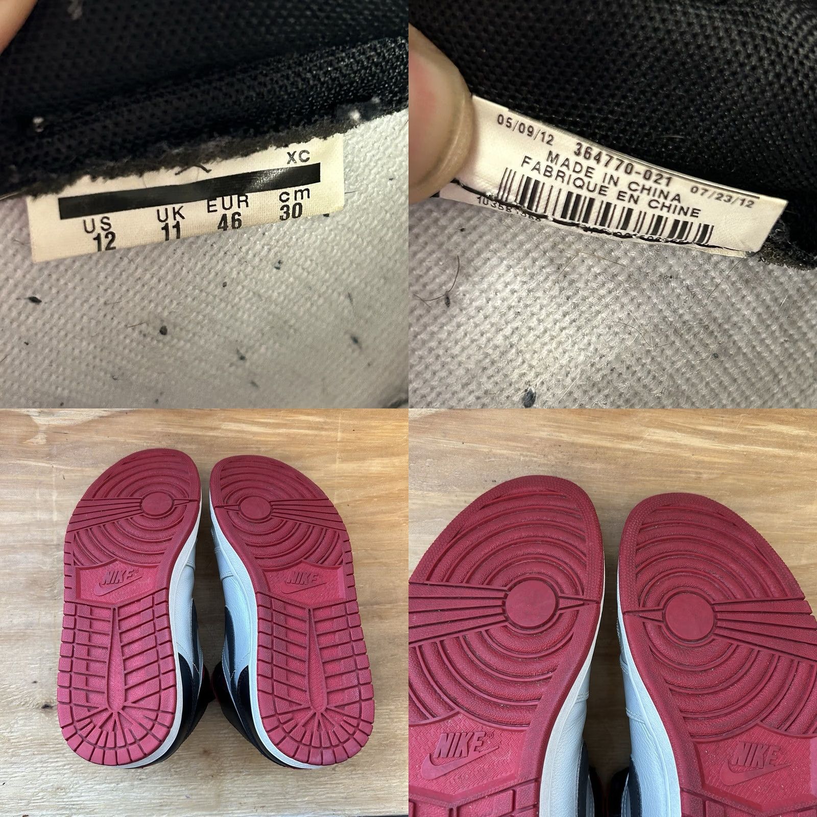 Jordan Brand Air Jordan 1 Phat Kilroy Silver/Red/Black 364770-021 Size 12 Men Sneaker Size US 11 / EU 44 - 11 Thumbnail