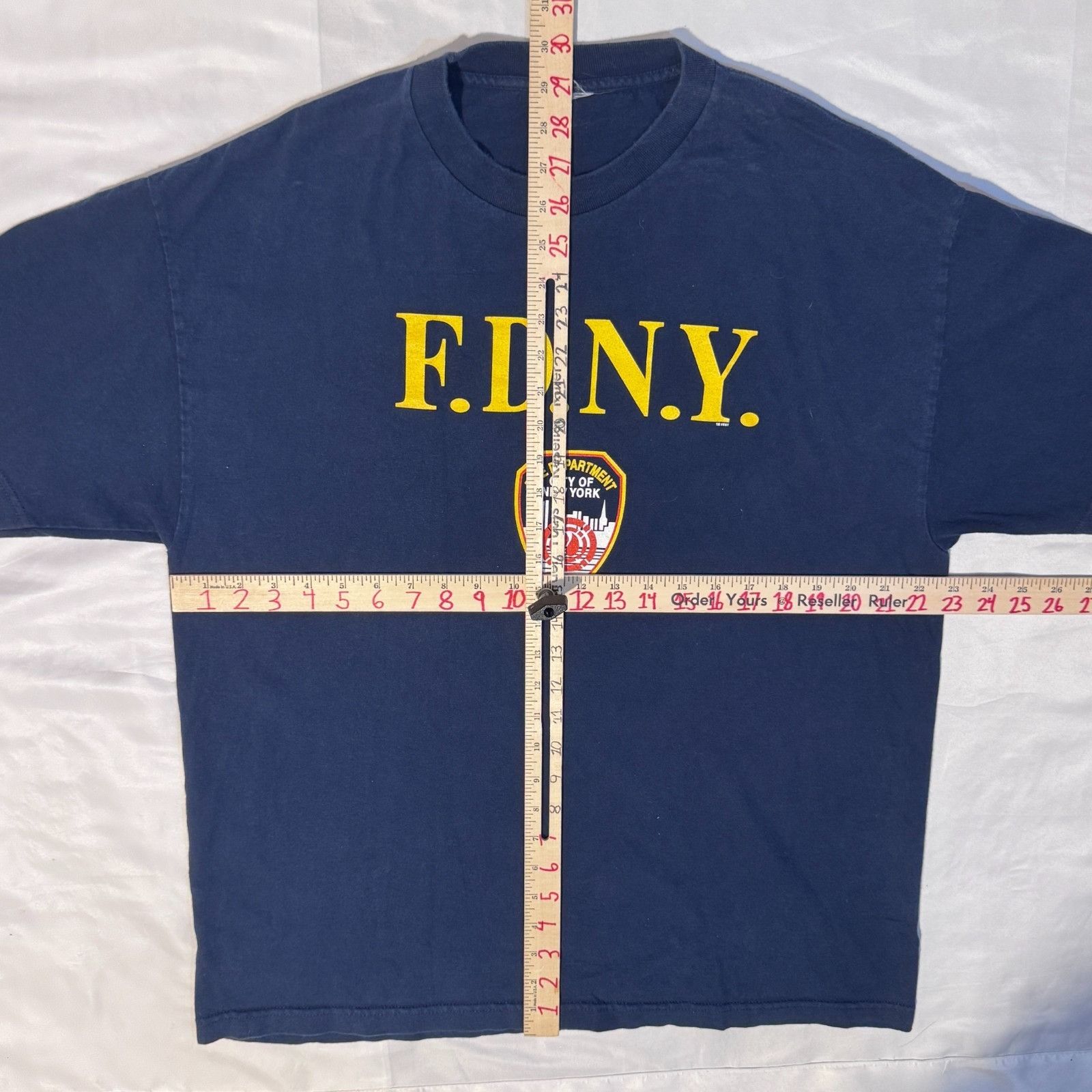 Jerzees Vintage New York City Fire Department NYC FDNY Tshirt - XL C Size US XL / EU 56 / 4 - 3 Thumbnail