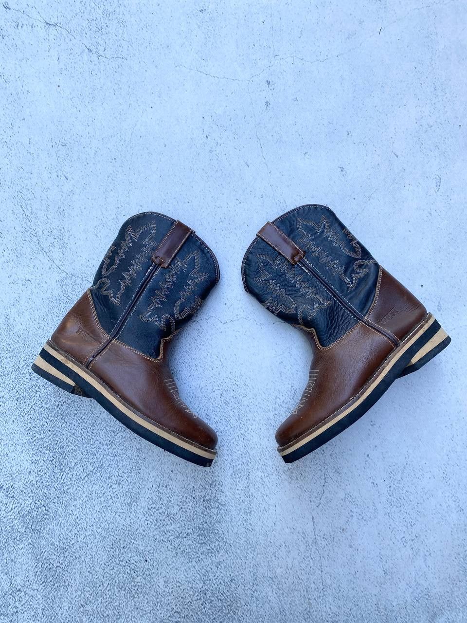 If Six Was Nine Vintage As 98 style Faded Cowboy Biker High Boots Size US 5 / IT 35 - 4 Thumbnail