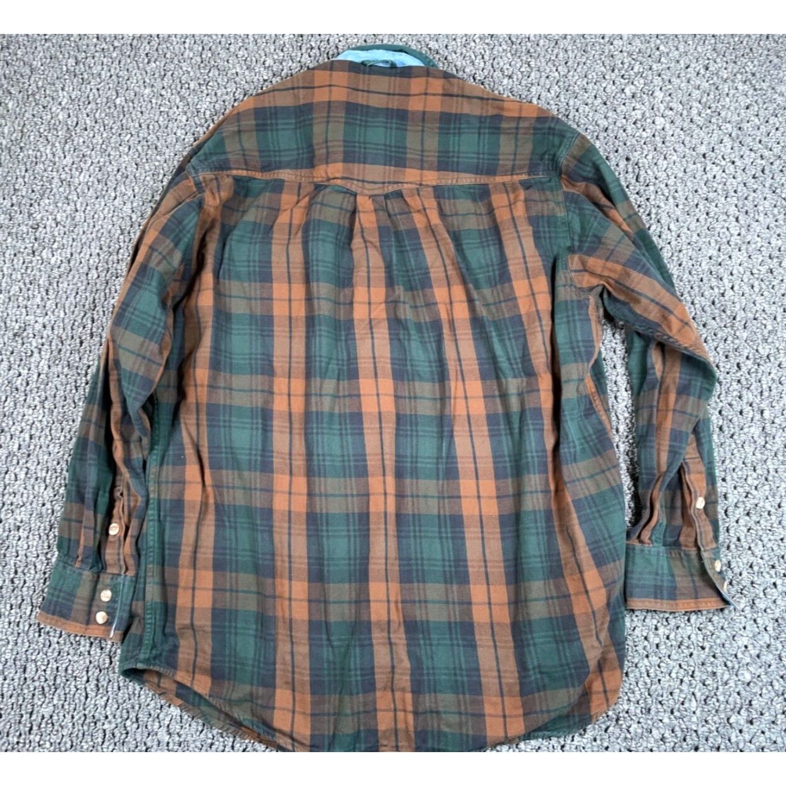 Roper VINTAGE Roper Plaid Button-Up Shirt Adult 2XL Green Brown Long Sleeve Cowboy Retro Mens Size US XXL / EU 58 / 5 - 2 Thumbnail