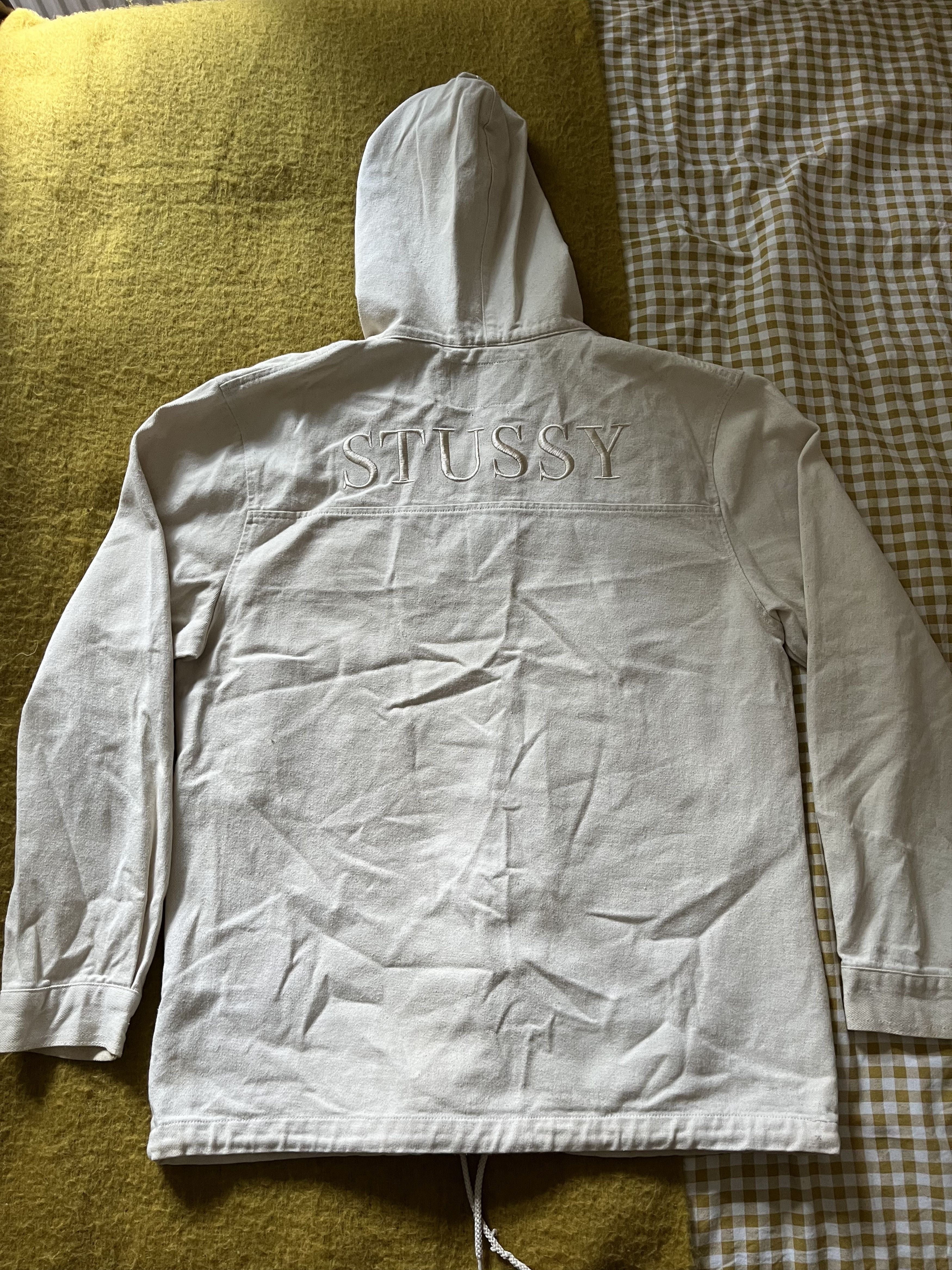 Stussy Stüssy Denim Popover Jacket (Natural) Size US M / EU 48-50 / 2 - 5 Thumbnail