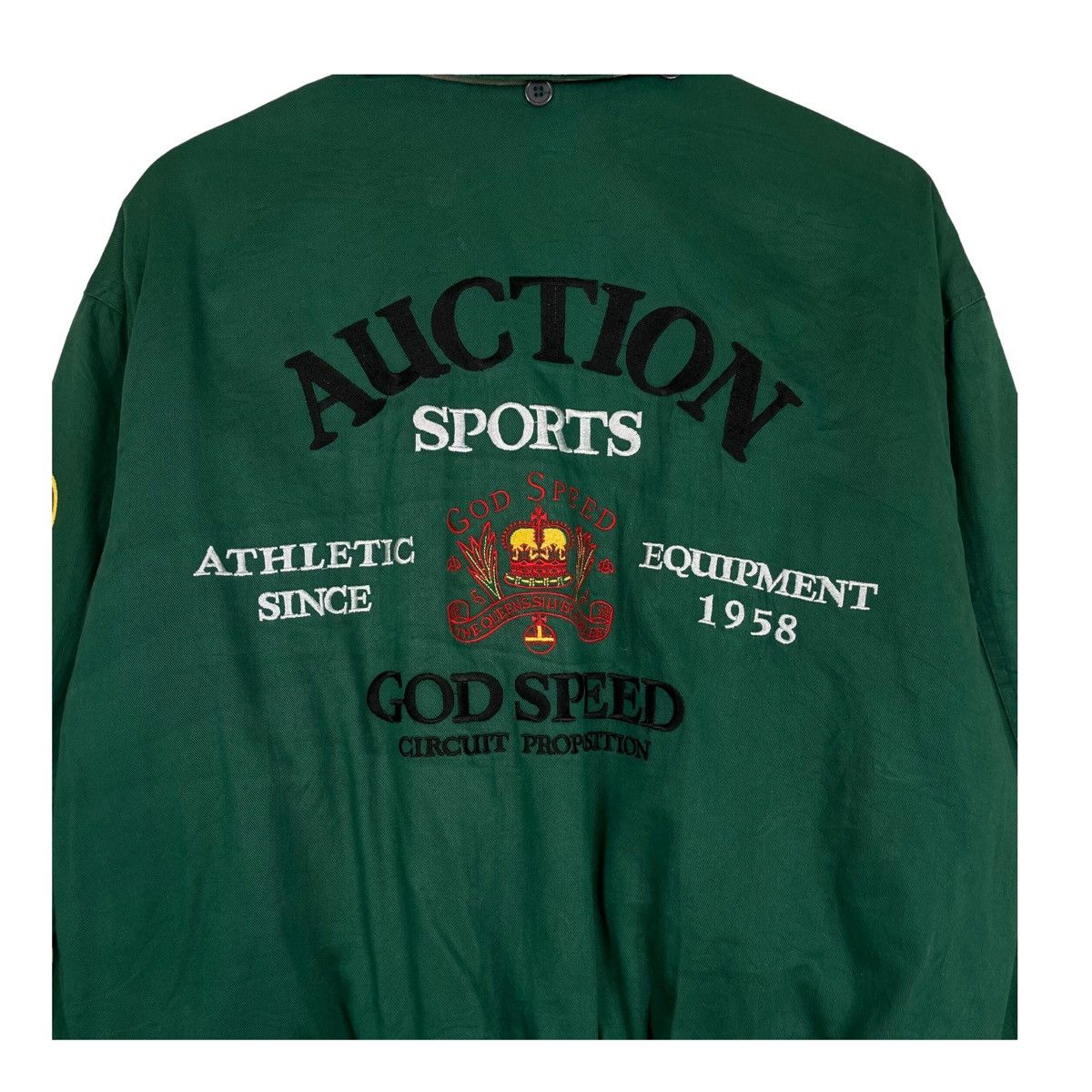 Japanese Brand 💥80s AUCTION GOD SPEED JAPAN RACING REVERSIBLE JACKET Size US M / EU 48-50 / 2 - 10 Thumbnail