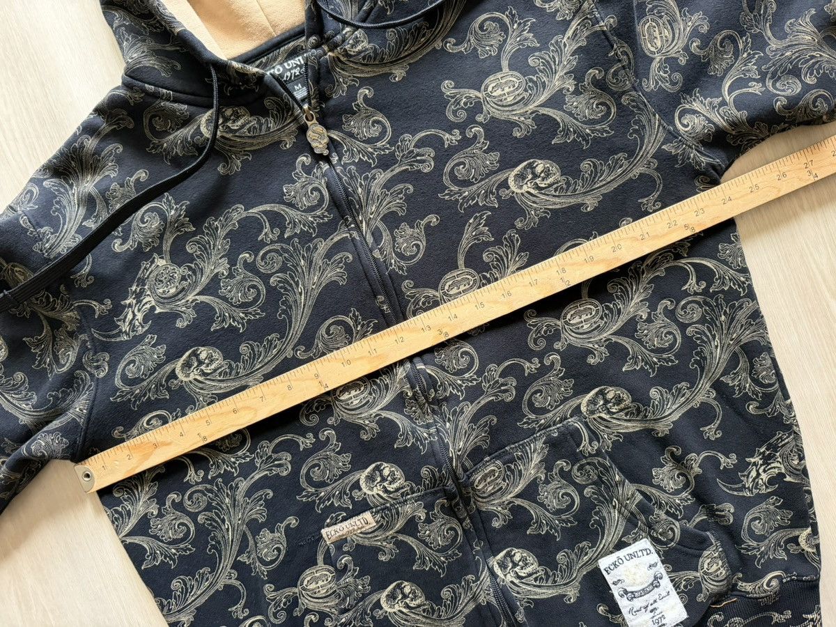 Ecko Unltd. Y2K Ecko Unltd Skull Scroll AOP Zip Sz M Cyber Goth Grunge Size US M / EU 48-50 / 2 - 5 Thumbnail