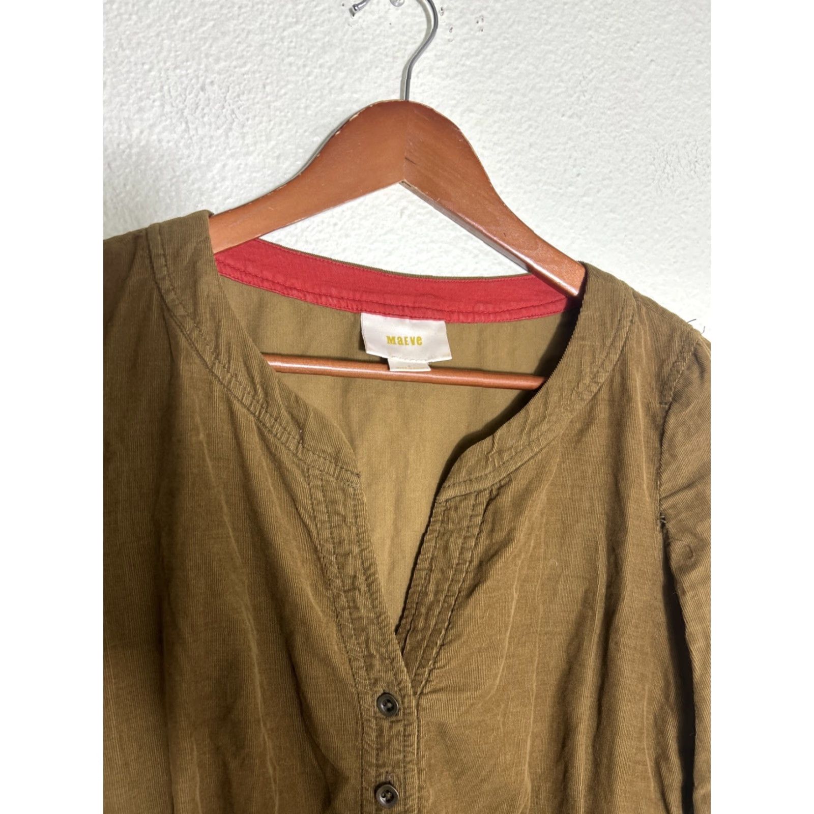 Maeve Womens Dress 2 Brown Micro Corduroy Knee Length A-Line Womens Shoes?