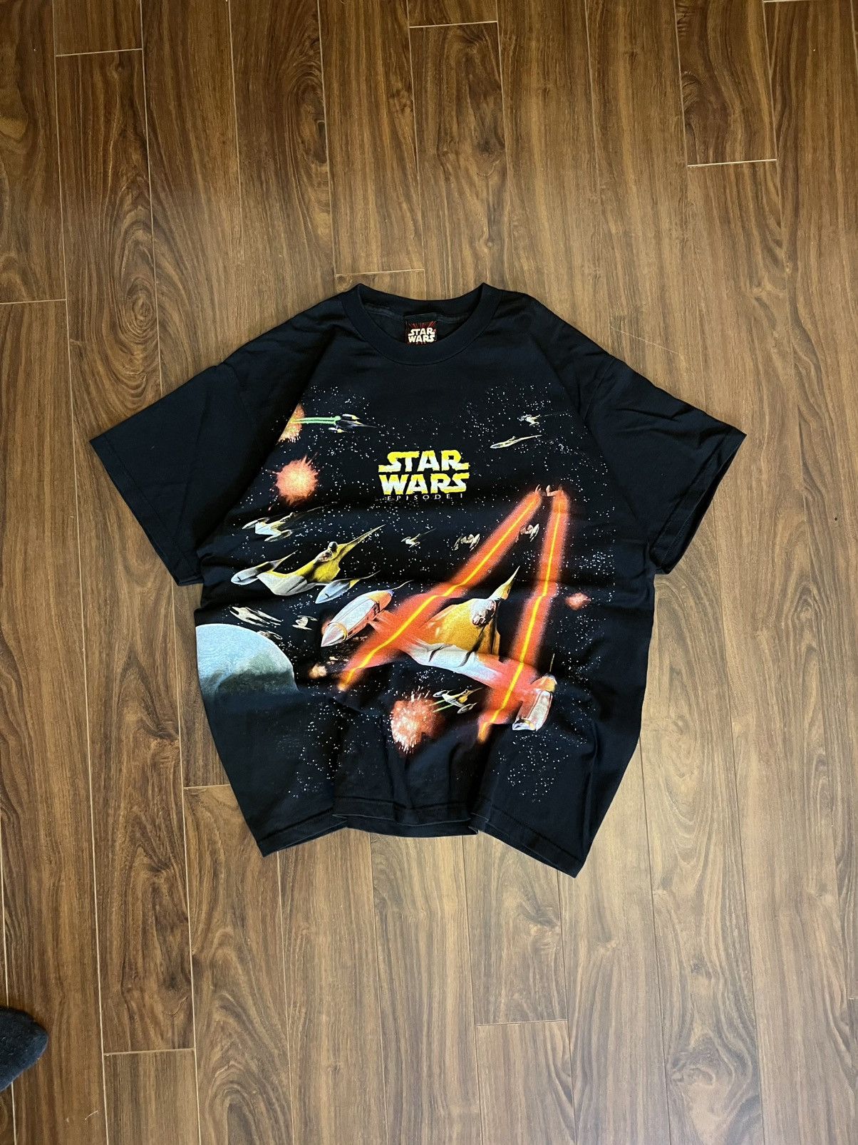Star Wars Vintage Star Wars Episode I The Phantom Menace AOP Promo Tee Size US L / EU 52-54 / 3 - 3 Thumbnail